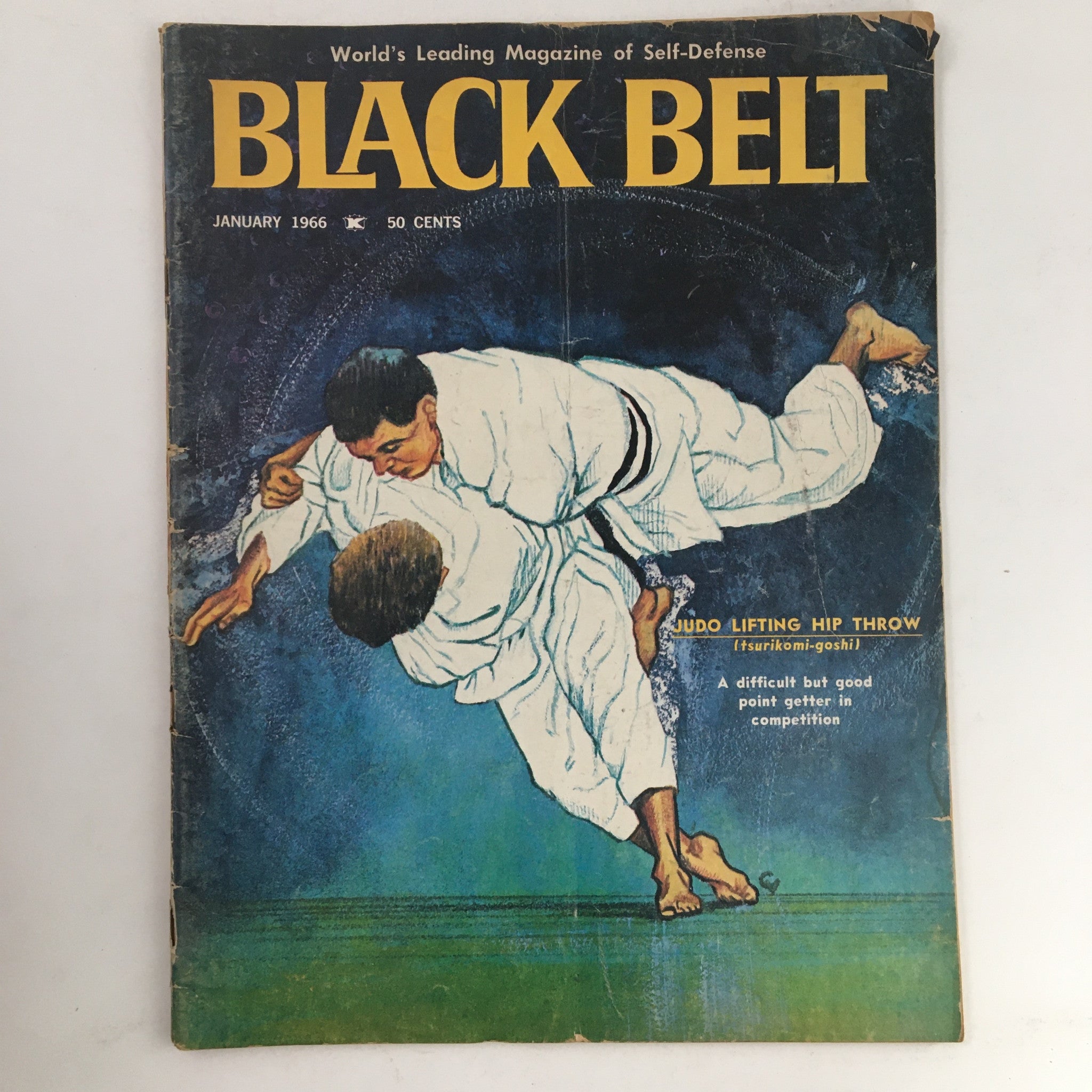 Black Belt Magazine January 1966 Vol. 4 No. 1 The Tsurikomi-Goshi No Label