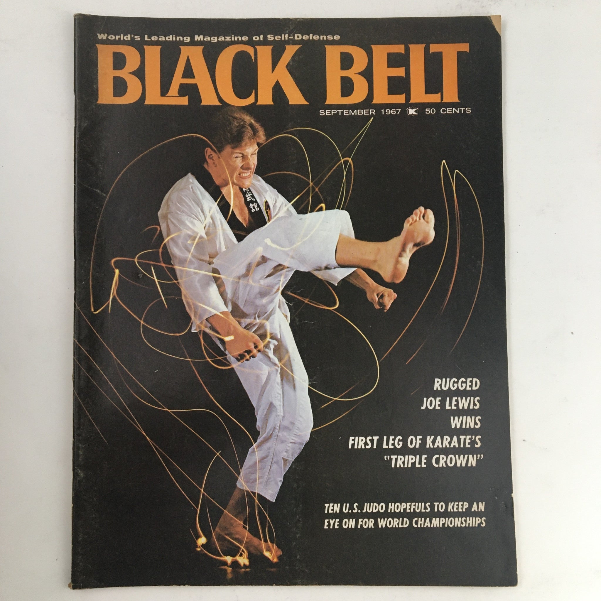 Black Belt Magazine September 1967 Vol. 5 No. 9 Rugged Joe Lewis Wins No Label