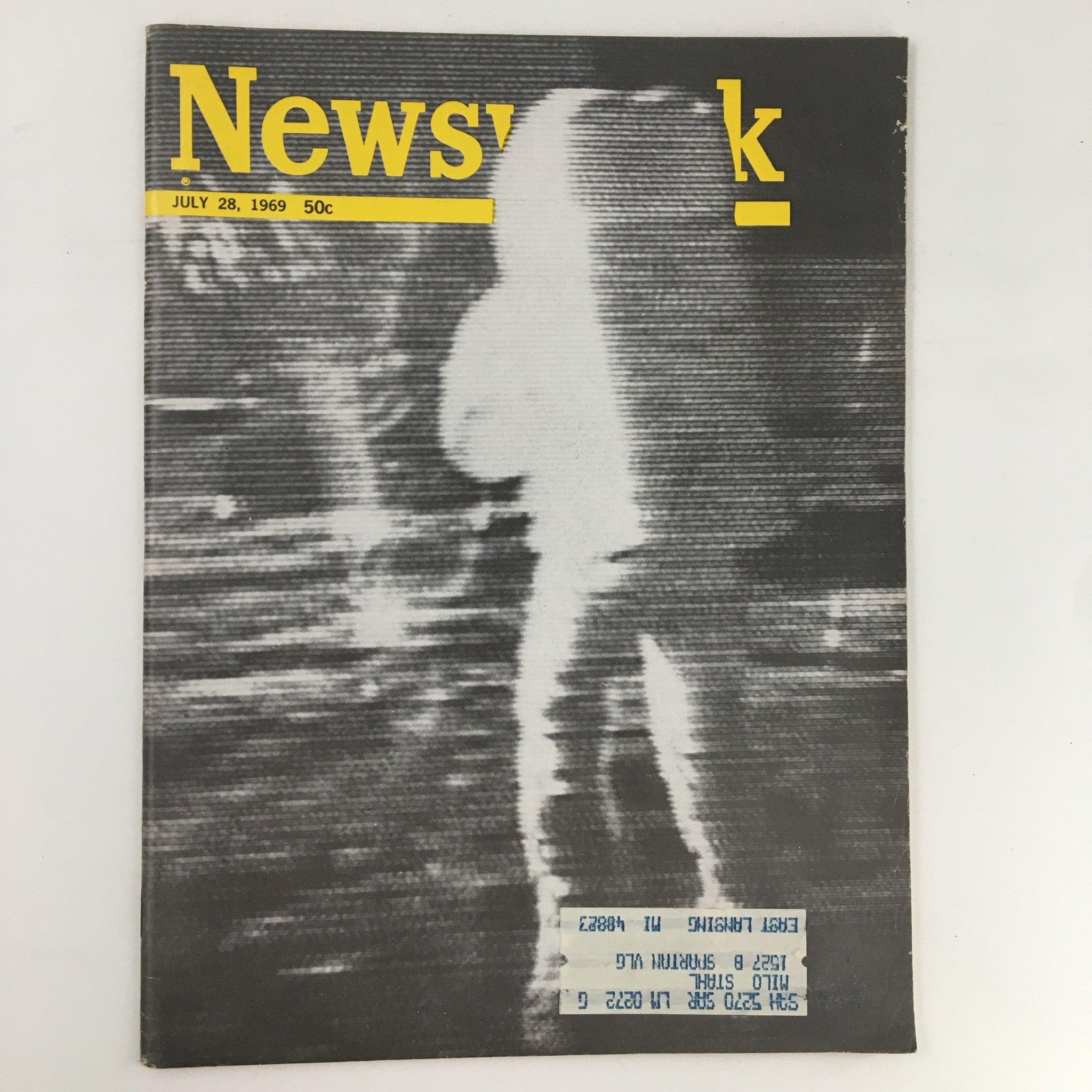 Newsweek Magazine July 28 1969 Photograph of the Moon Landing