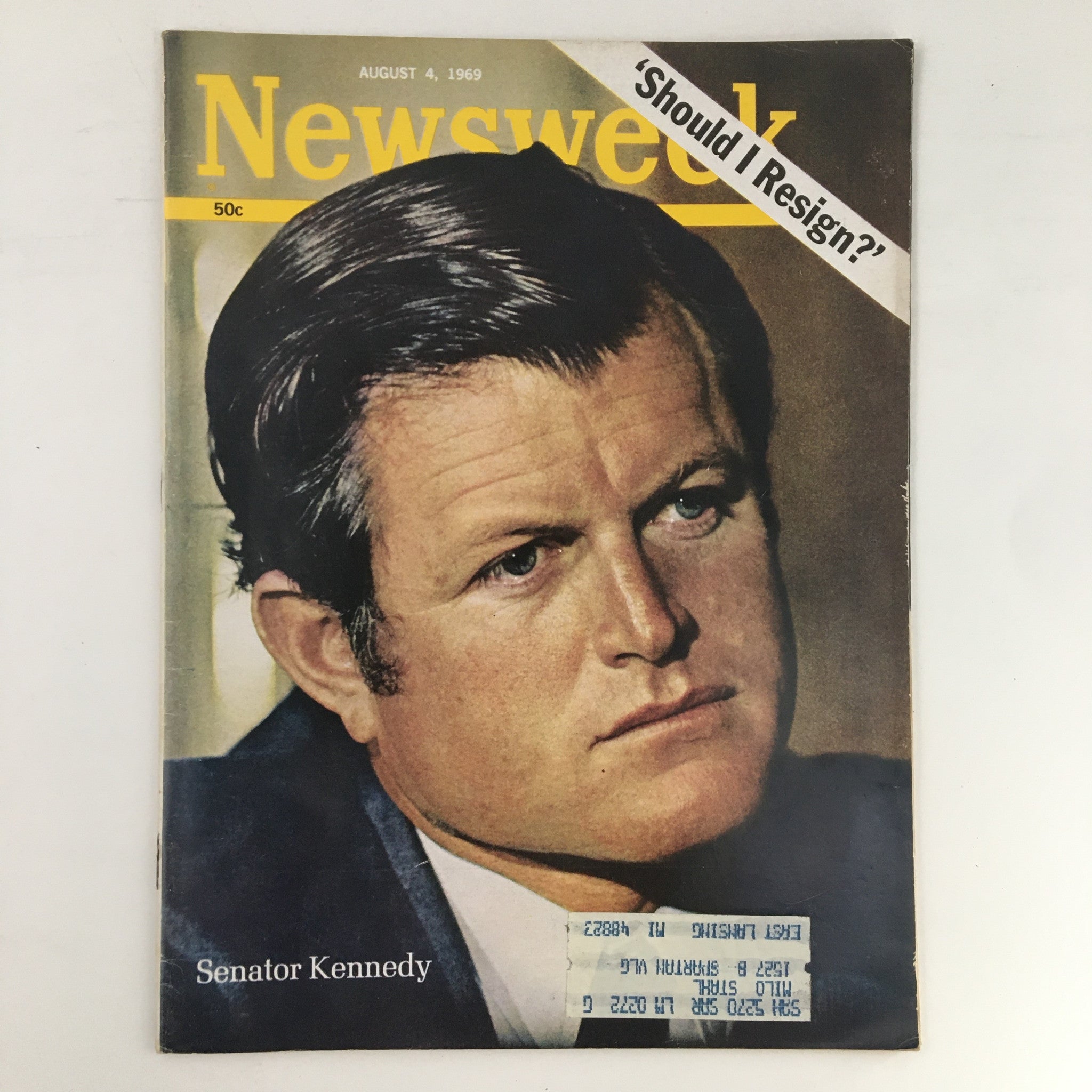 Newsweek Magazine August 4 1969 Senator Edward 'Ted' Moore Kennedy