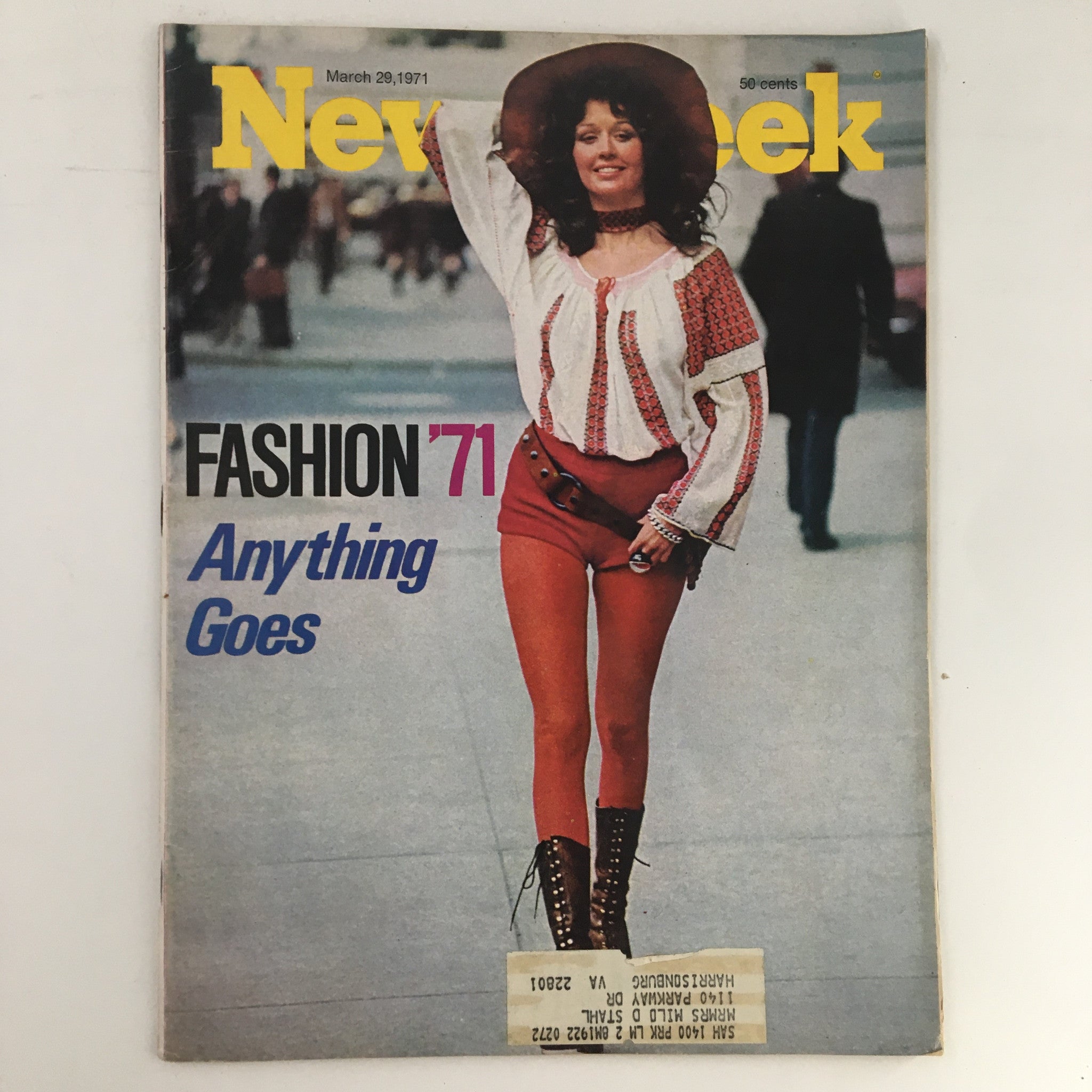 Newsweek Magazine March 29 1971 Fashion In The Year 1971 Anything Goes