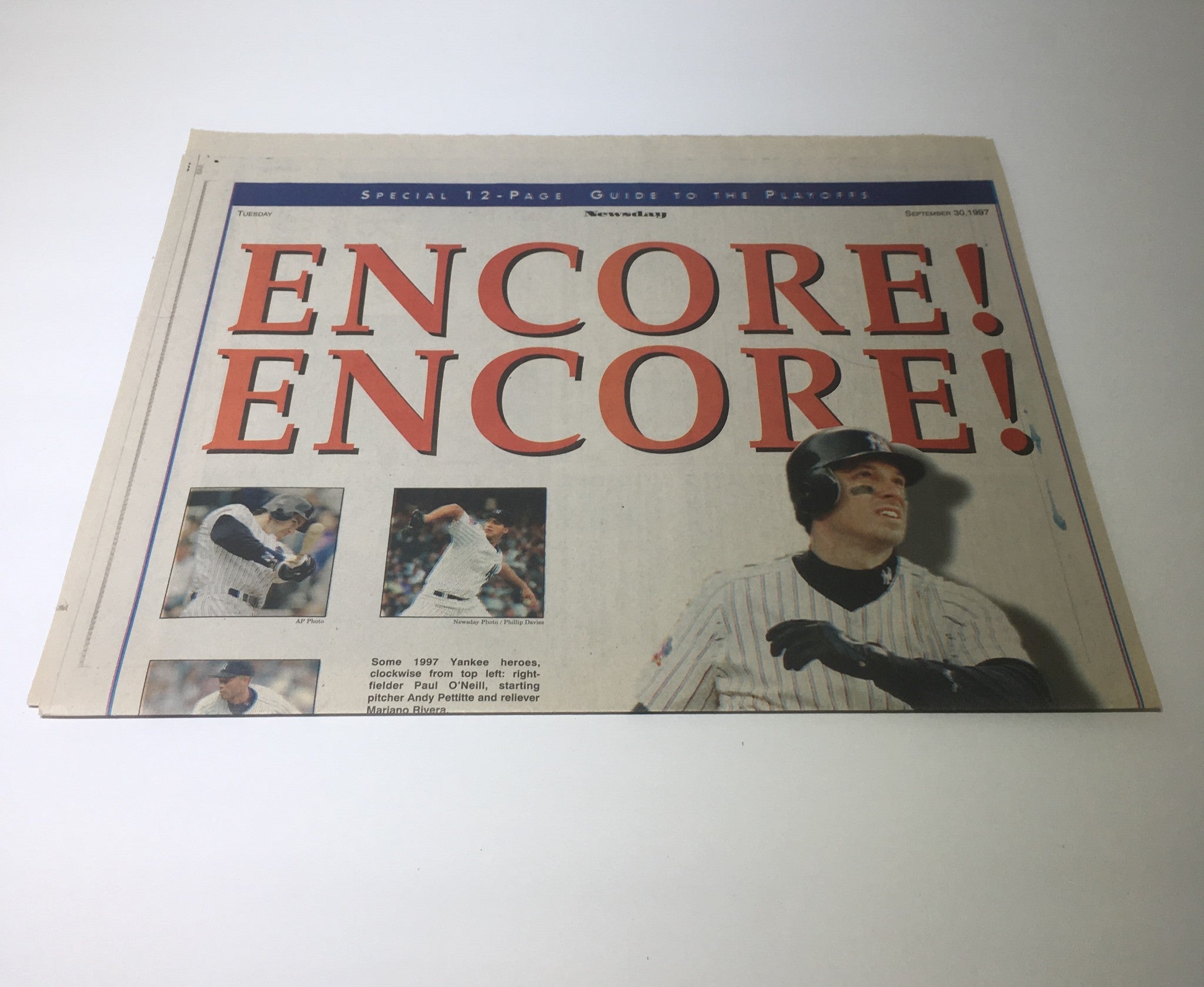 Newsday: Sept 30 1997 Encore! Encore!