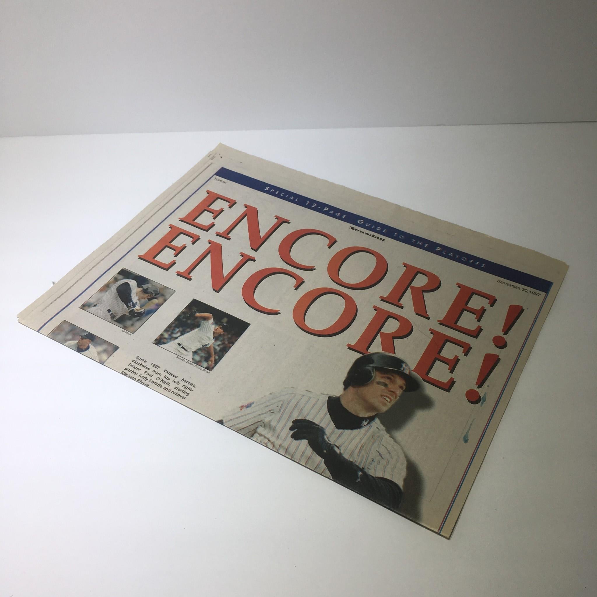 Newsday: Sept 30 1997 Encore! Encore!