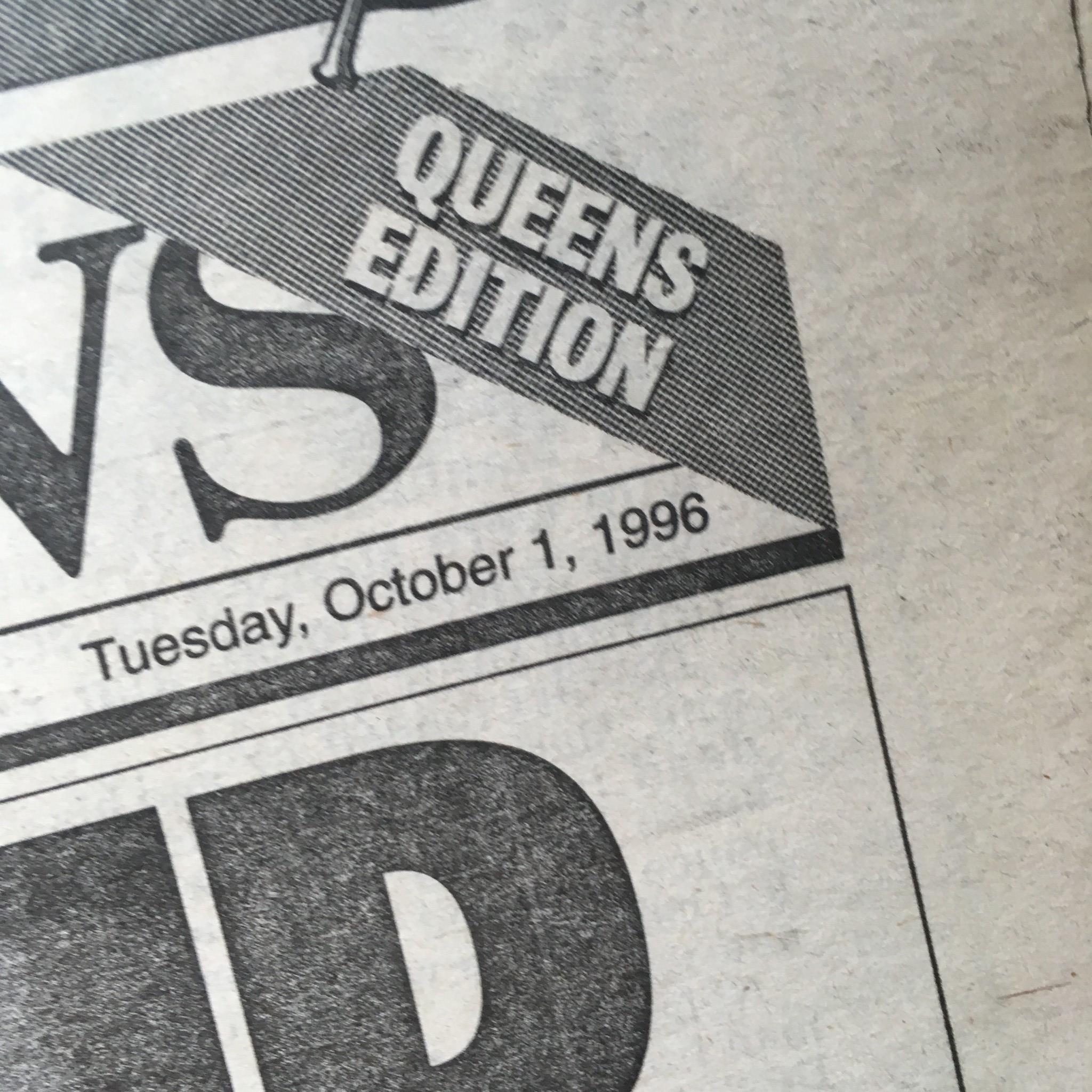 NY Daily News: Oct 1 1996 Champ Change