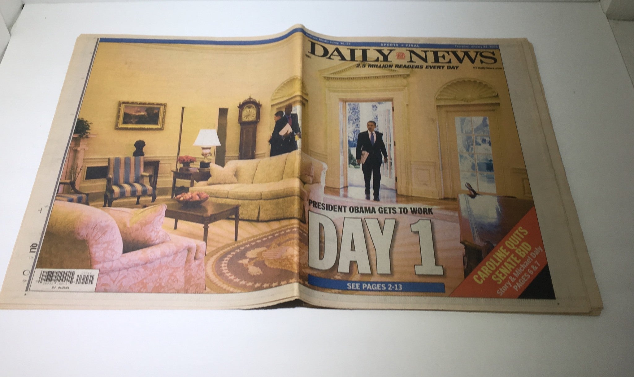 NY Daily News: Jan 22 2009 President Obama Gets To Work