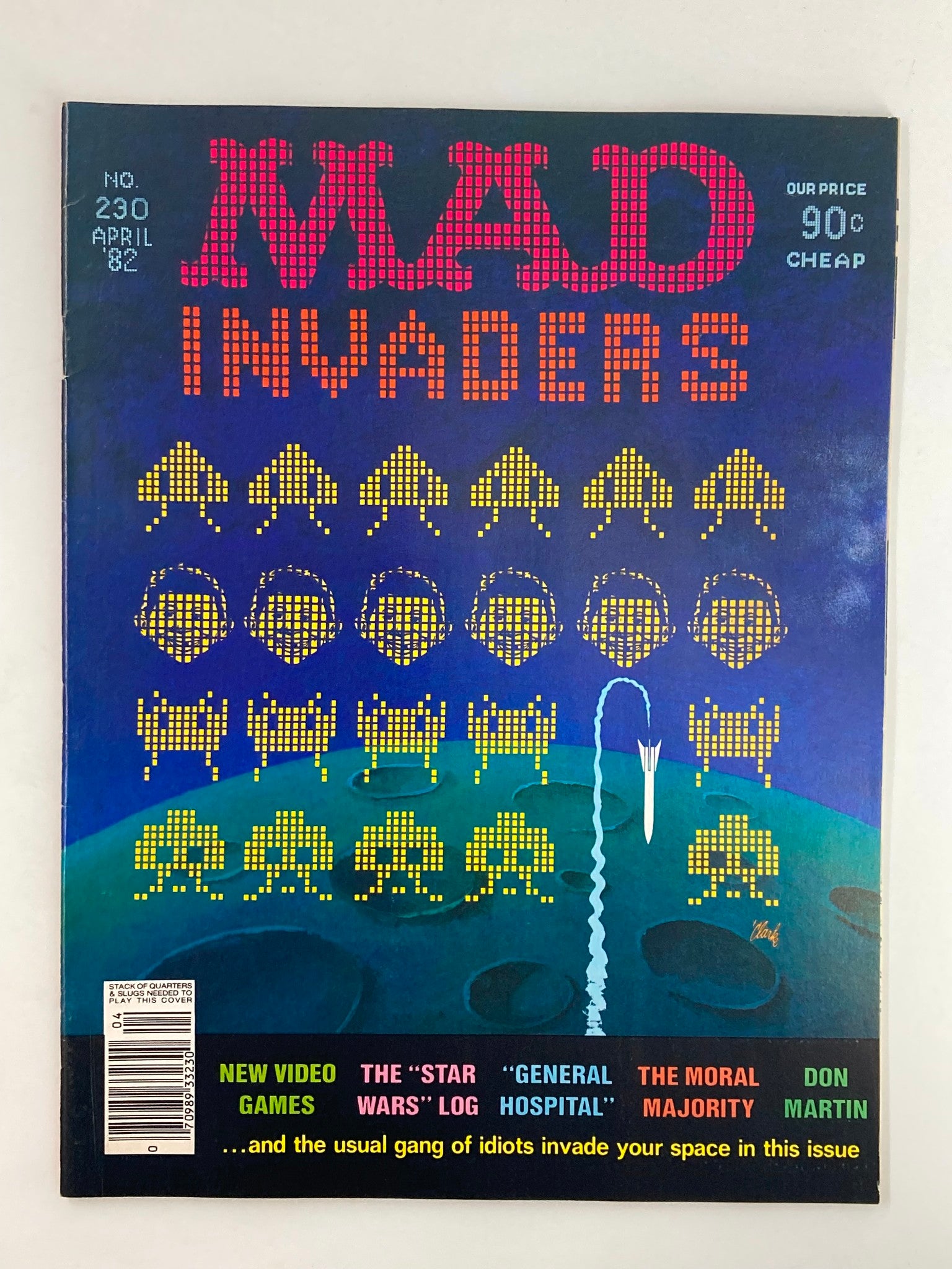 Mad Magazine April 1982 No. 230 Invaders Video Games FN Fine 6.0 No Label