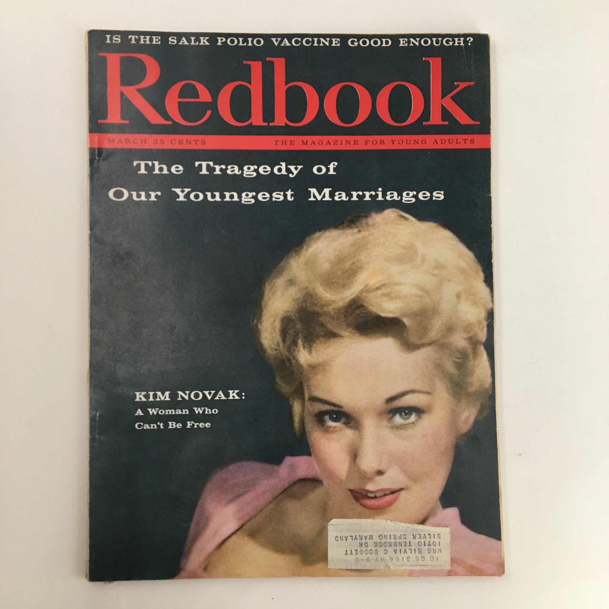 Redbook Magazine March 1959 Vol. 112 No. 5 Kim Novak A Woman Who Can't Be Free