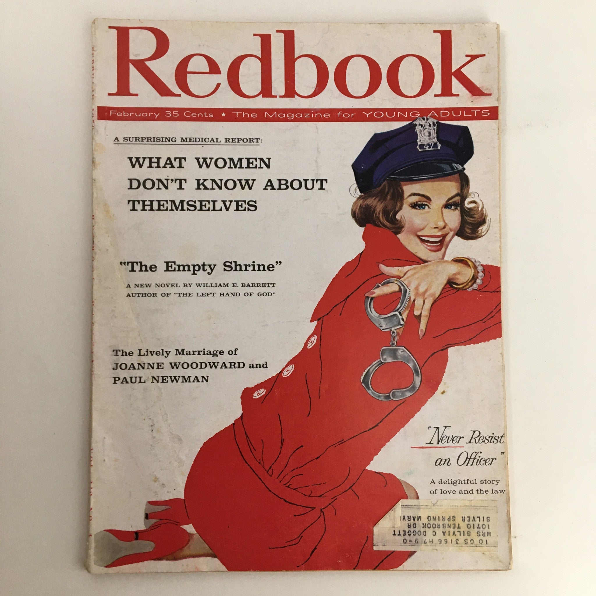 Redbook Magazine February 1959 Joan Woodward and Paul Newman Lovely Marriage