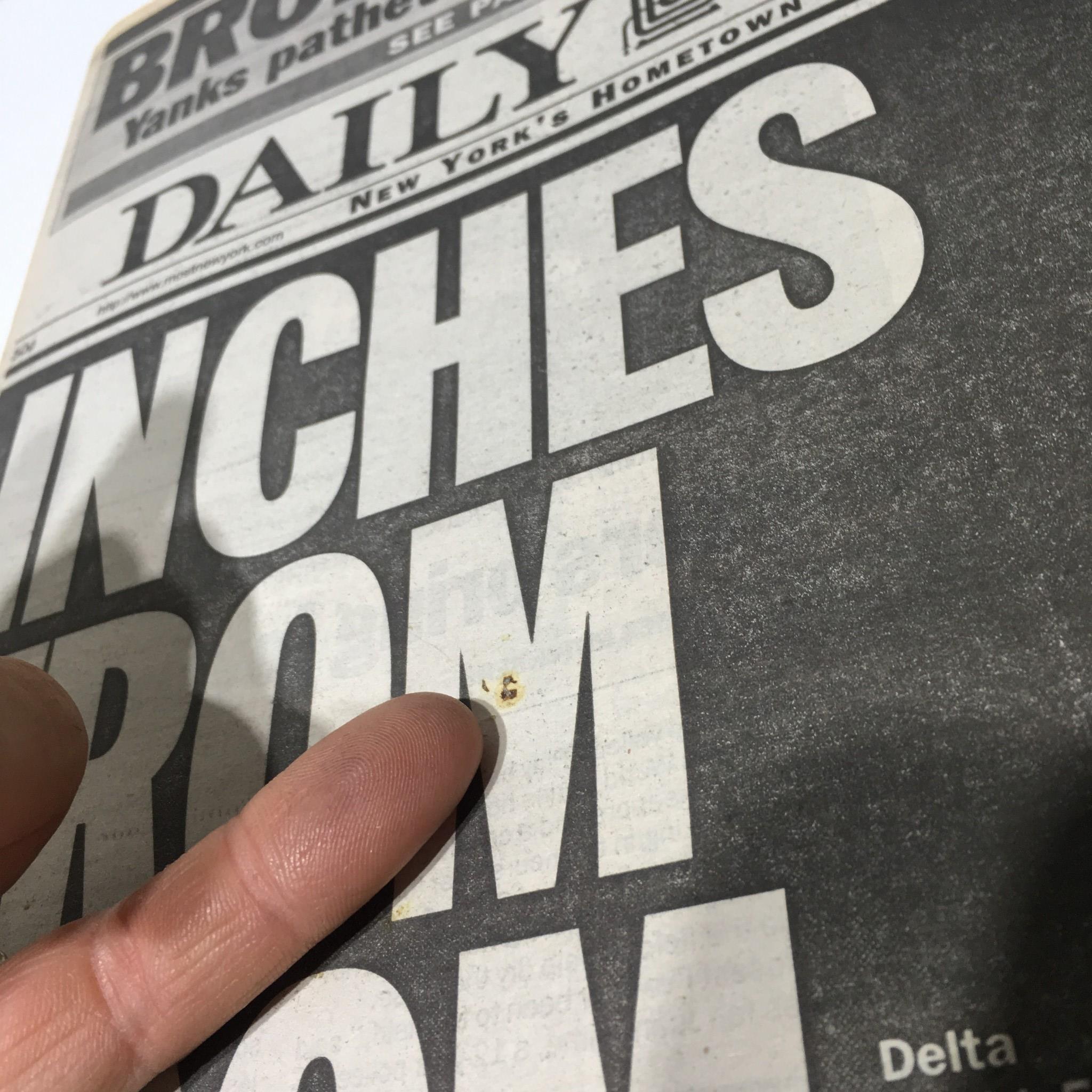 NY Daily News: Oct 21 1996 Inches From Doom