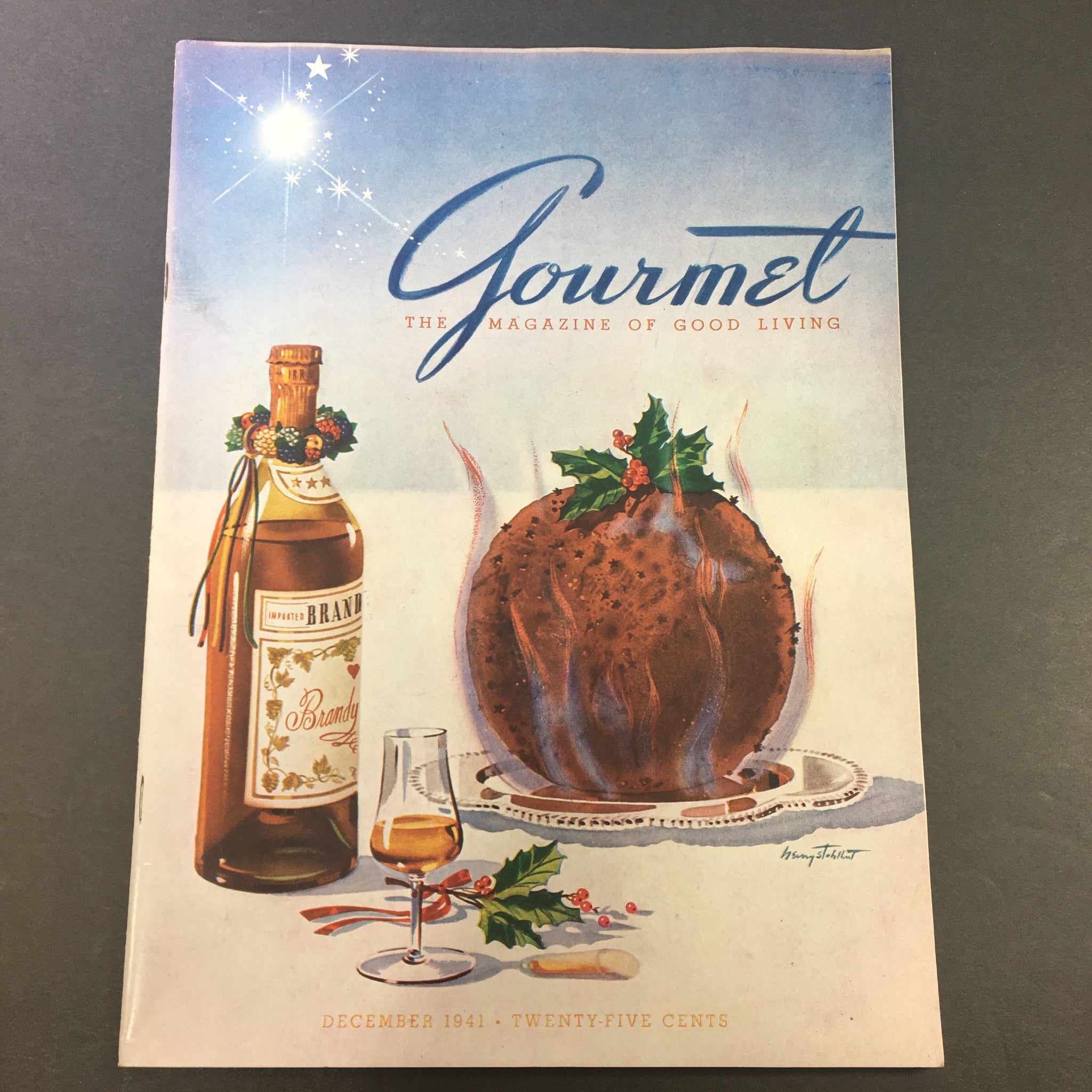 Cover of Gourmet: The Magazine of Good Living, December 1941, featuring a Christmas Heritage theme