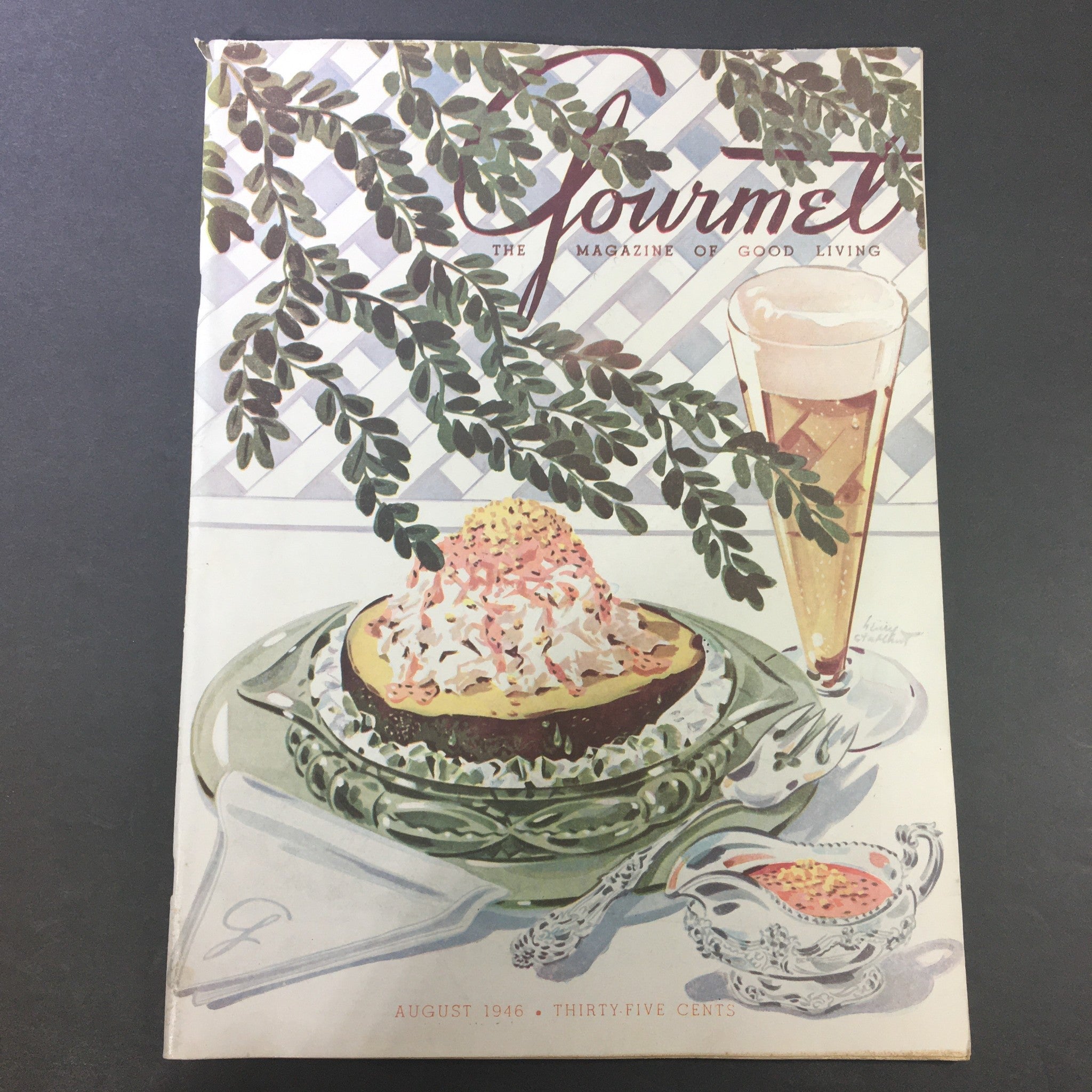 VTG Gourmet The Magazine of Good Living August 1946 - The Amiable Crab