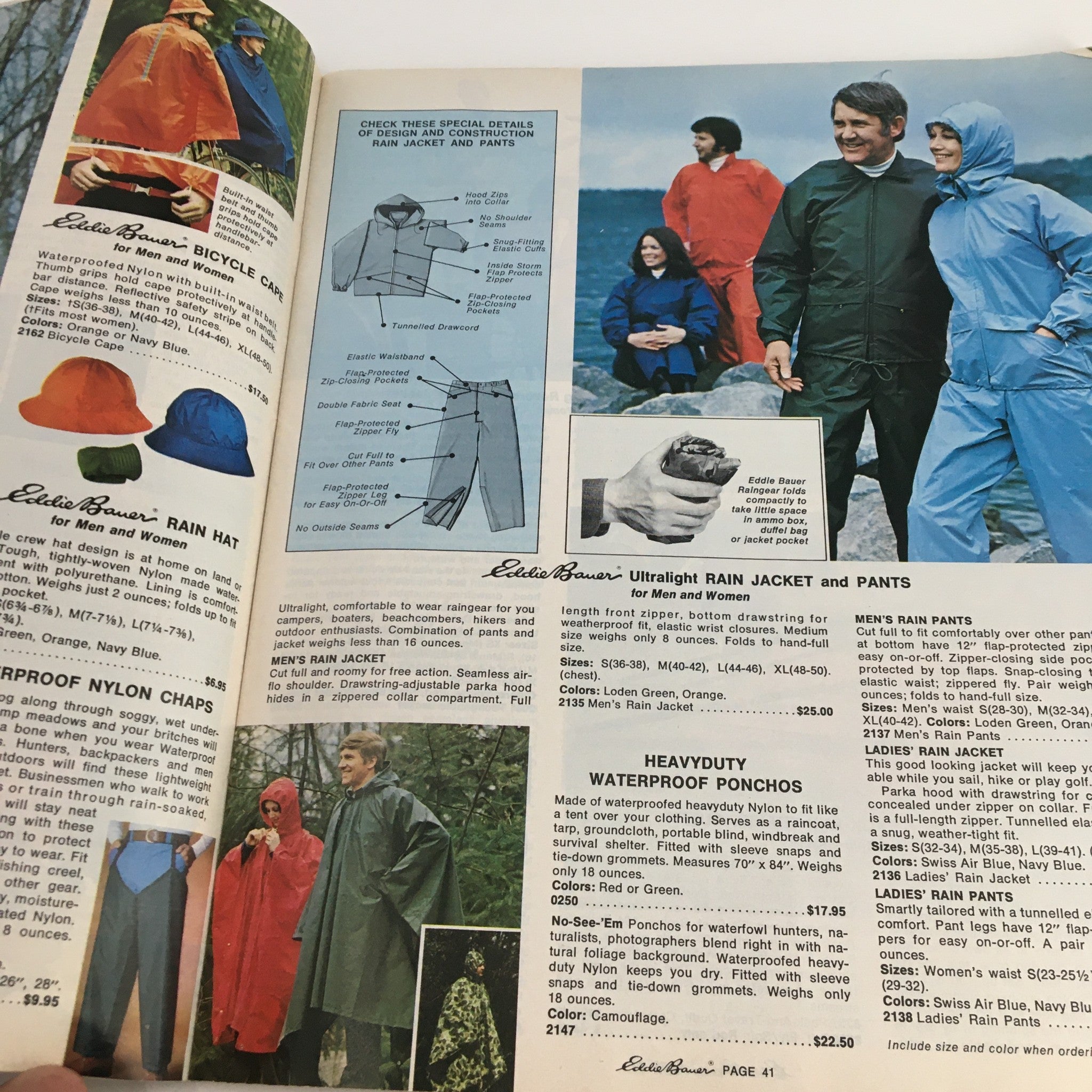 1976 Christmas Eddie Bauer Goose Down Garments Price Guide Catalog