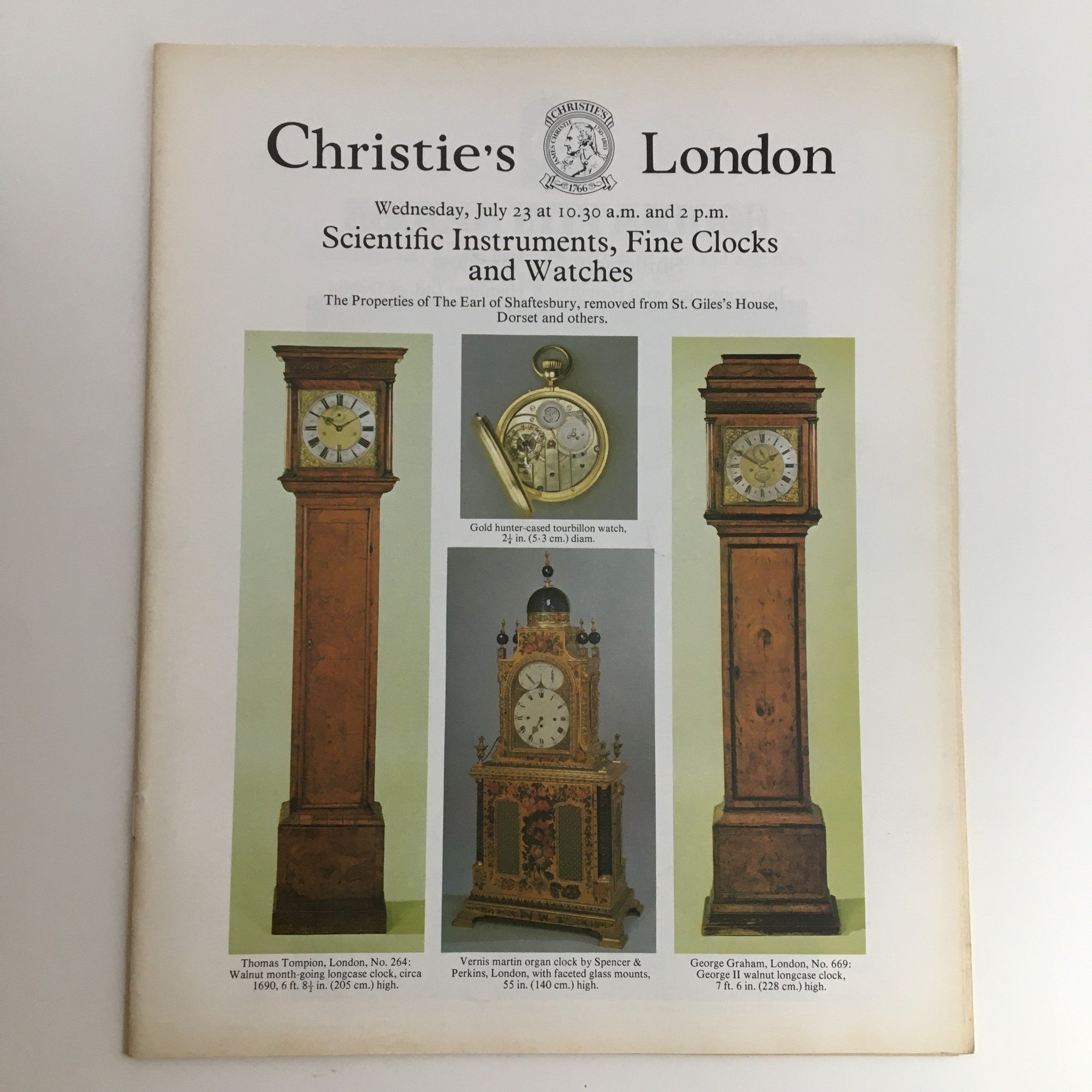 1980 James Christie's London Scientific Instruments & Watches Forthcoming Sales