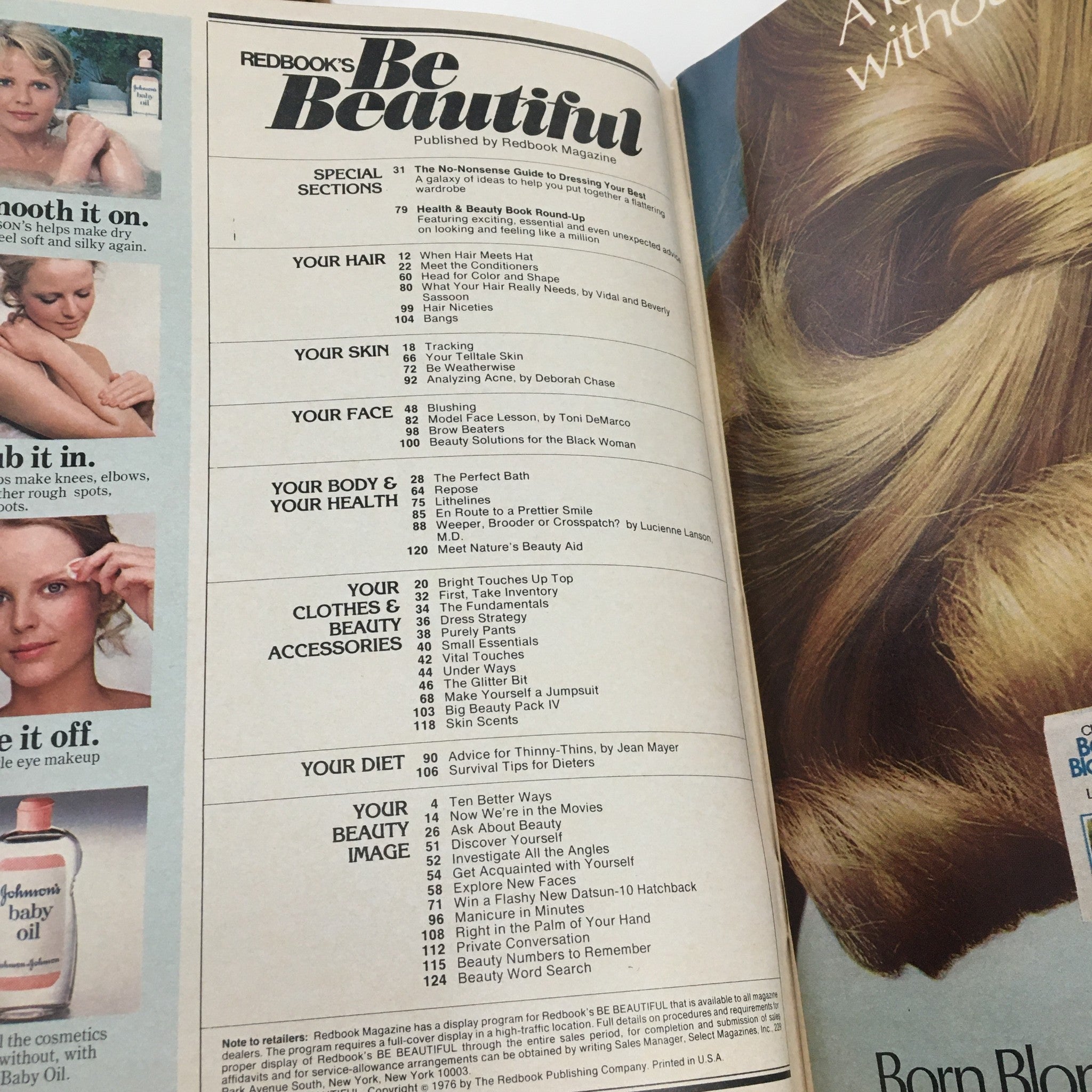 Redbook's Be Beautiful Magazine 1976 Put Adventure In Your Make-Up No Label