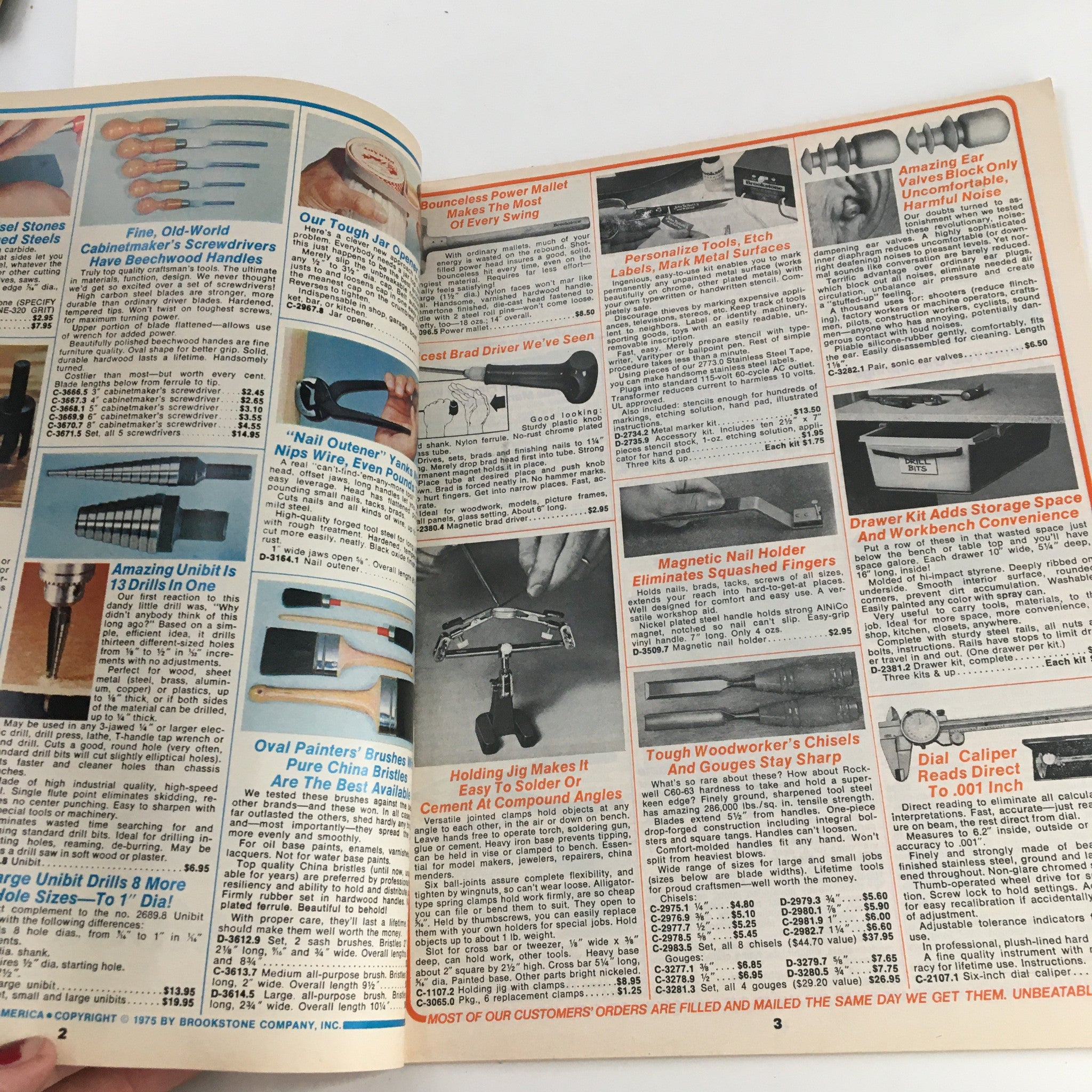 1975 Brookstone Company Hard To Find Tools and Other Things Catalog