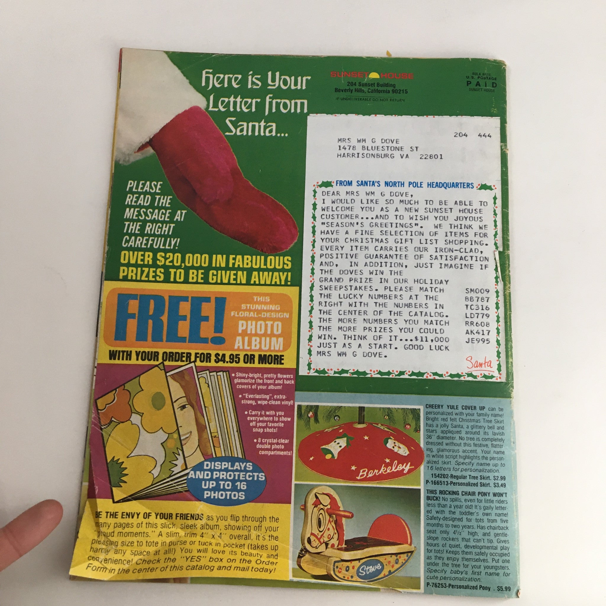 Sunset House Christmas From Santa Price Guide Catalog