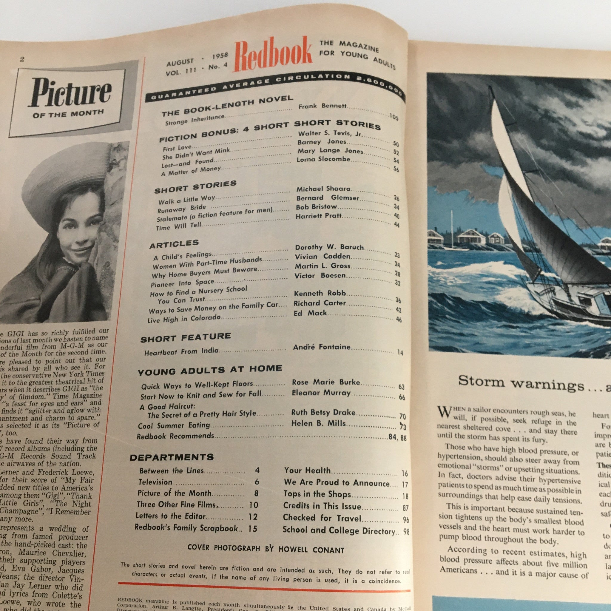 Redbook Magazine August 1958 A Frank Report Women With Part-Time Husbands