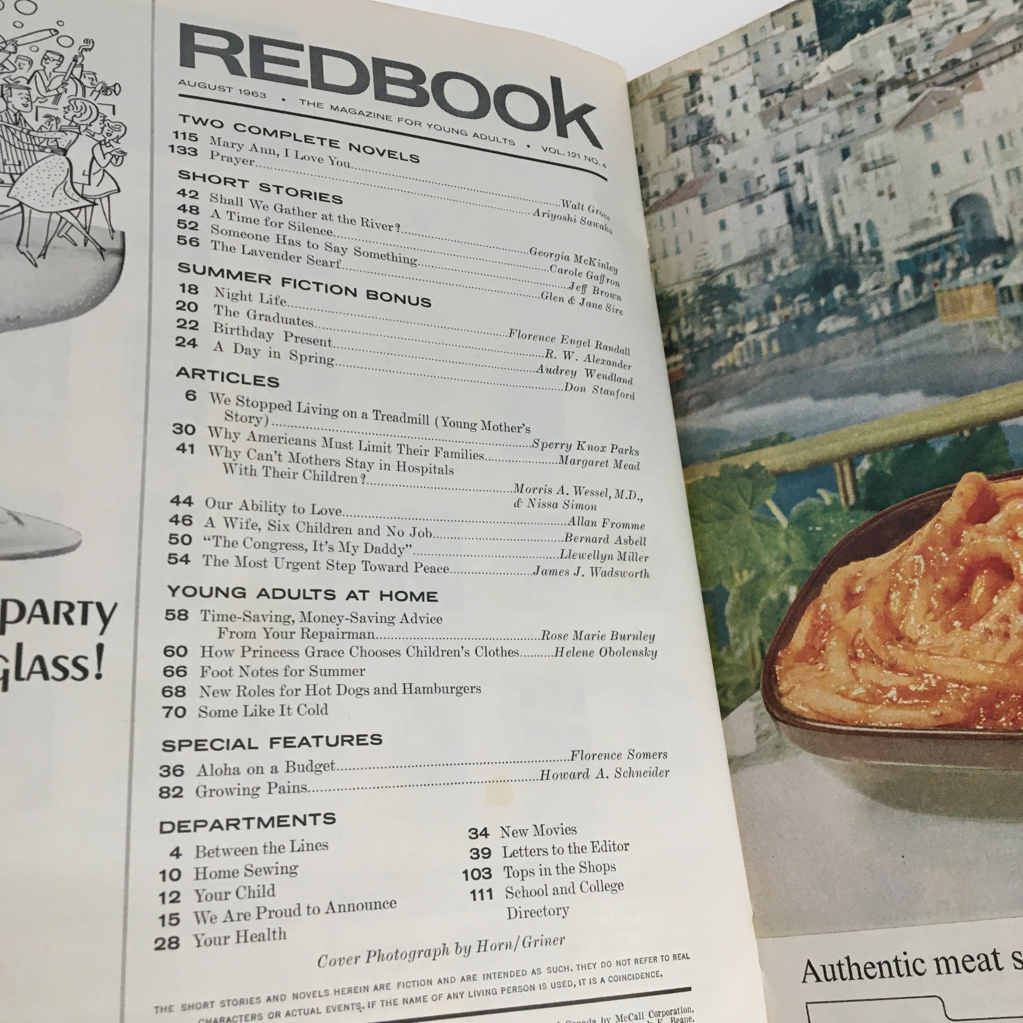 Redbook Magazine August 1963 Margaret Mead Is It Immoral To Have A Large Family