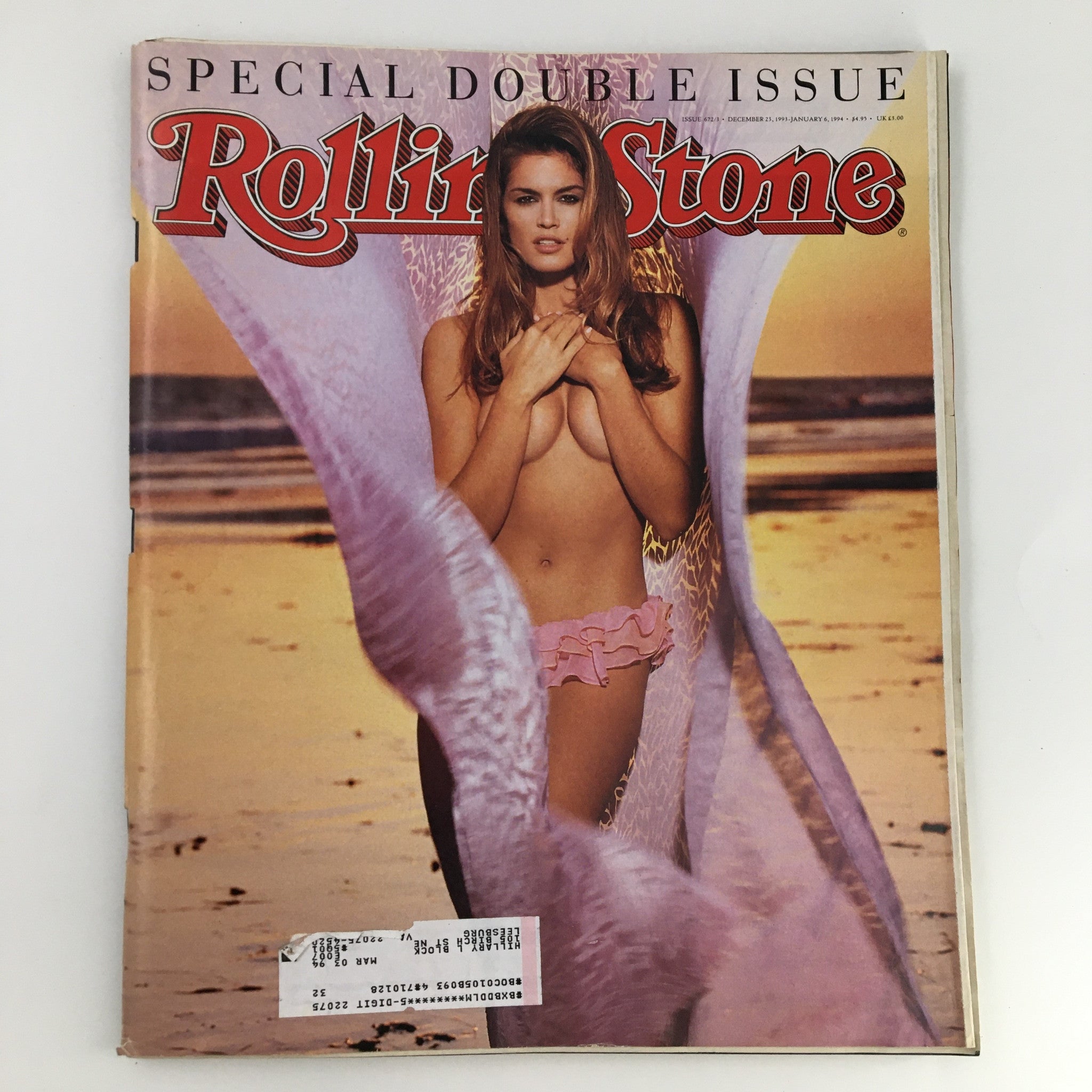 Rolling Stone Magazine December 23 1993 Cindy Crawford Cover & Billy Joel