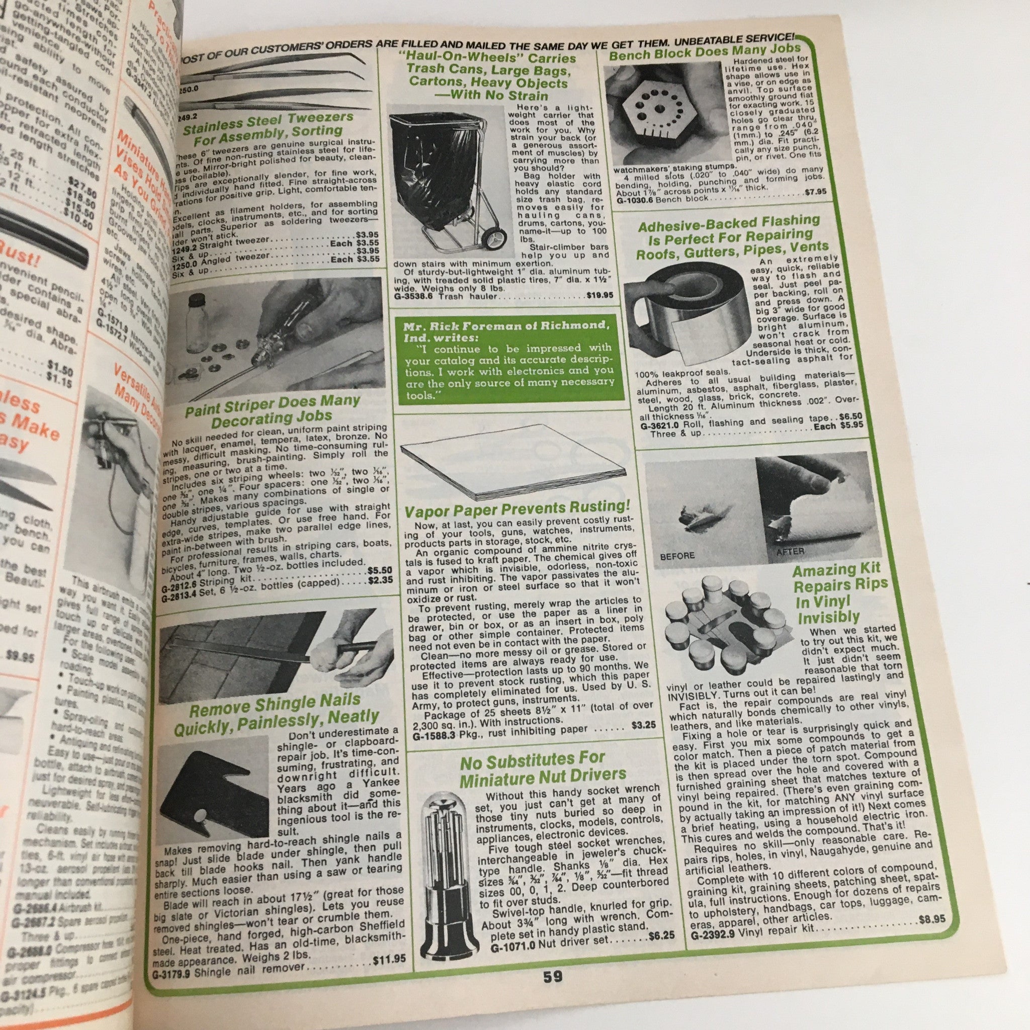 1976 Brookstone Company Hard-To-Find Tools Spring Catalog