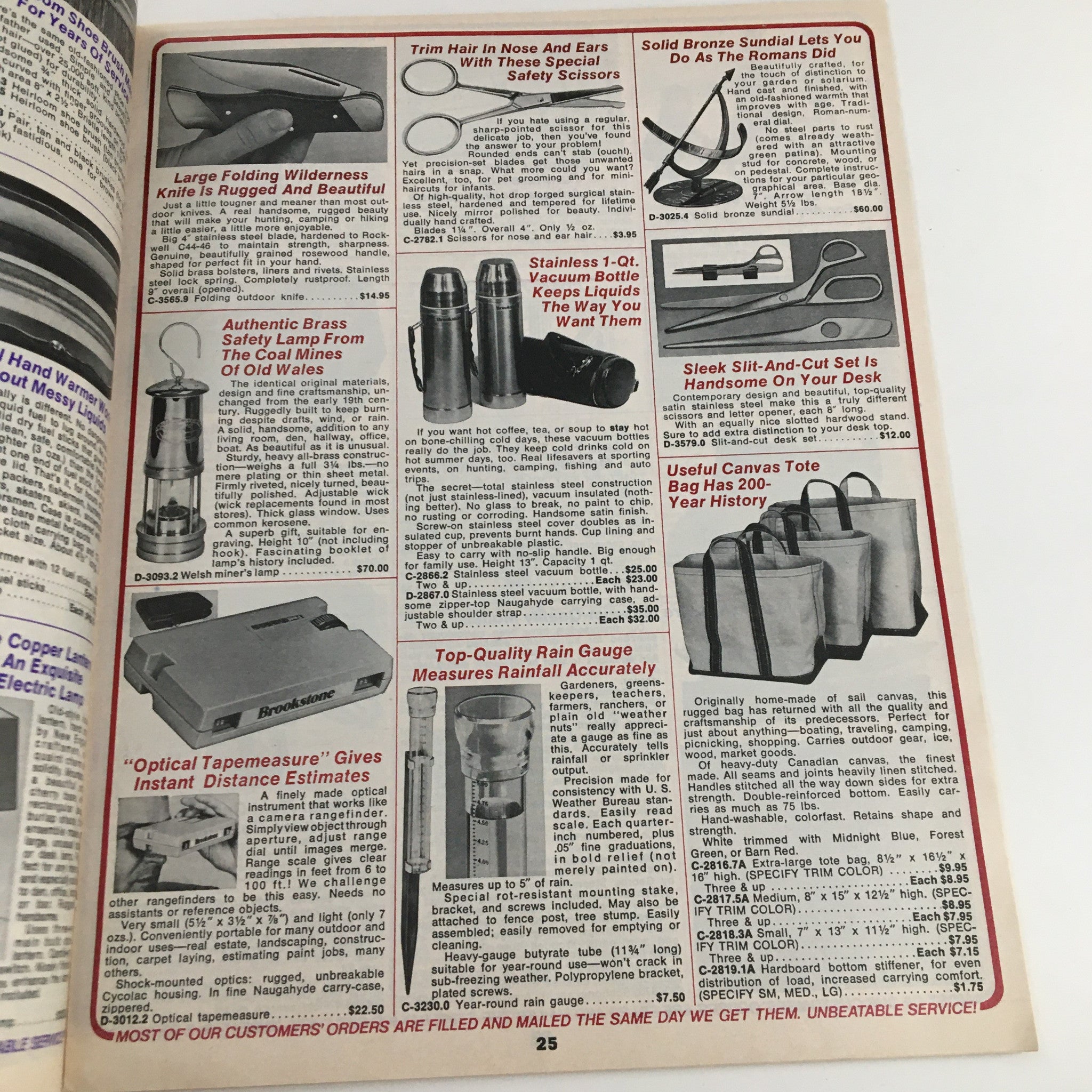 1975 Brookstone Company Hard To Find Tools Fall Catalog