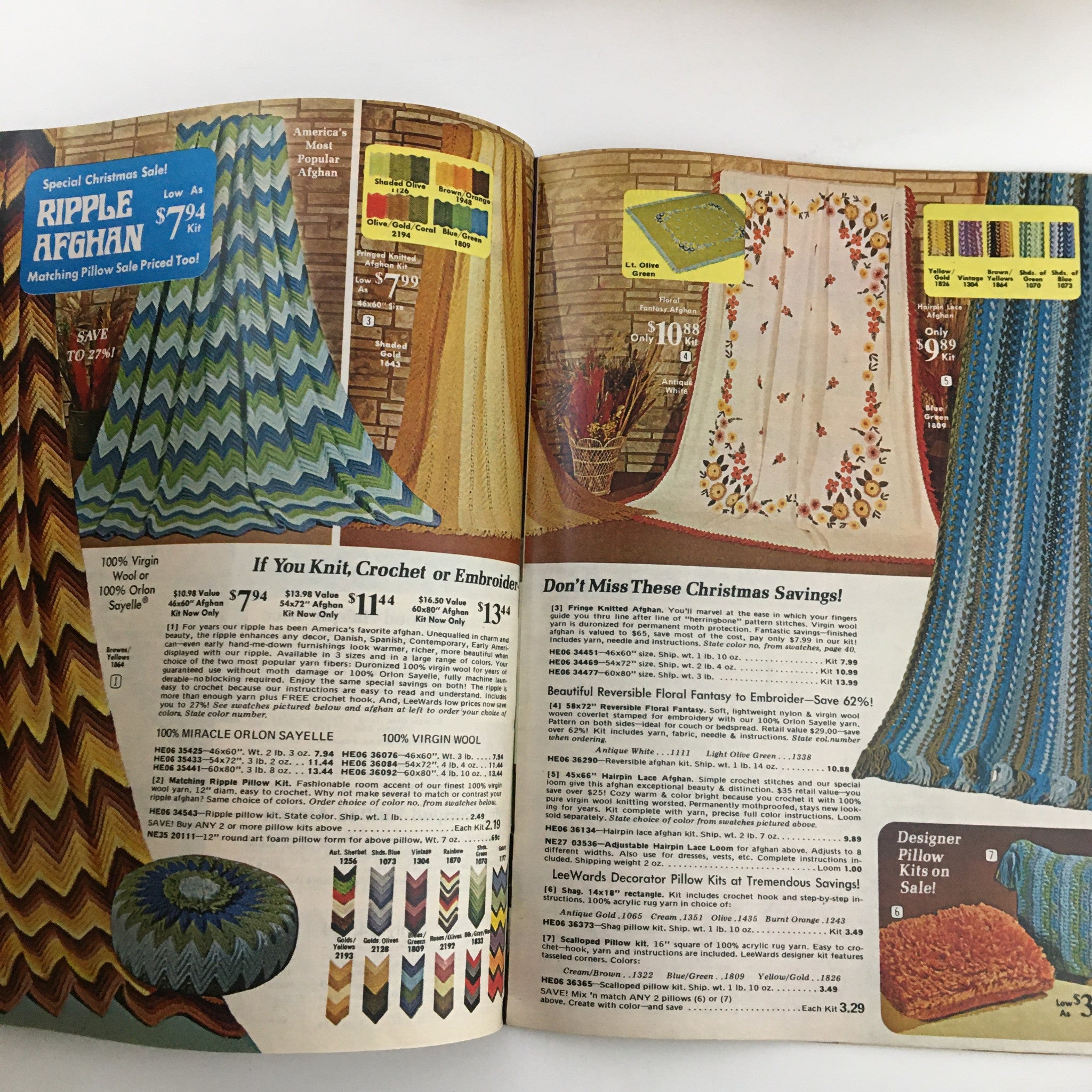 1972-1973 Lee wards Christmas Sale Catalog of Creative Leisurecraft