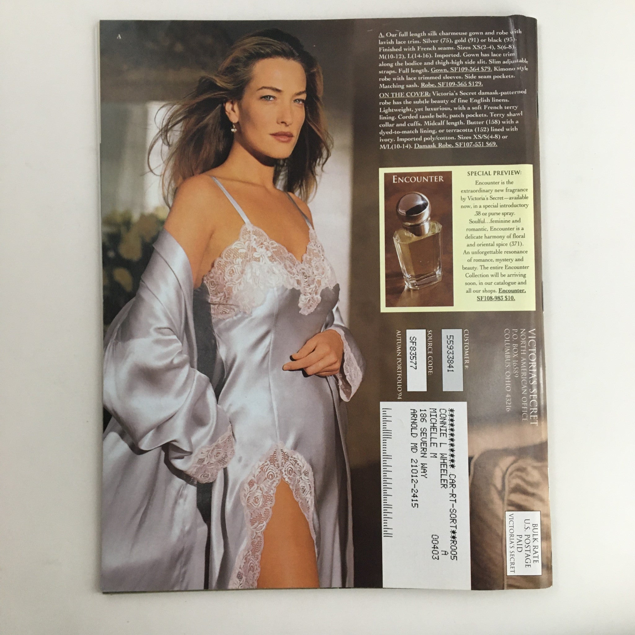 1994 Victoria's Secret London Autumn Portfolio Catalog