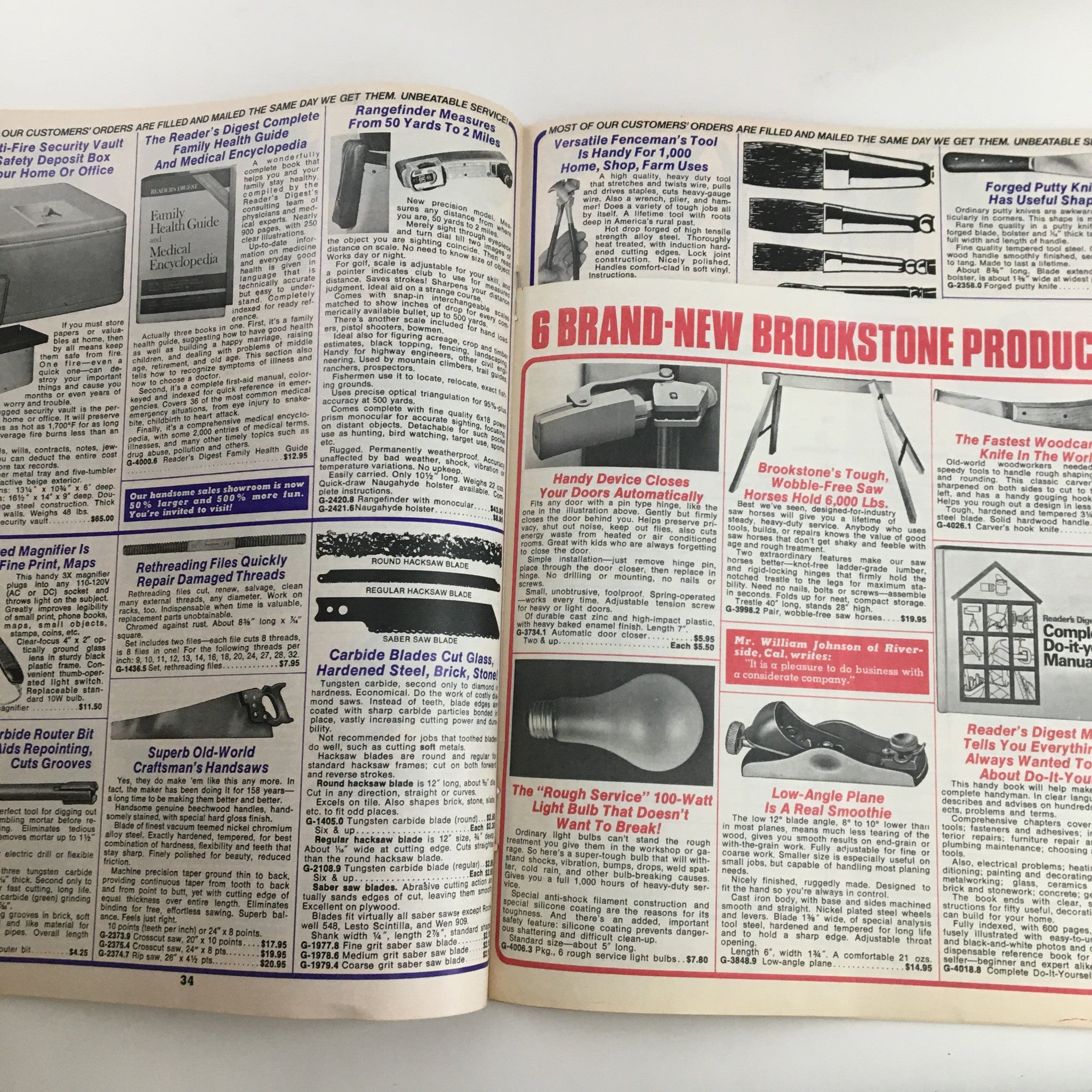 1976 Brookstone Company Hard-To-Find Tools and Other Things Catalog