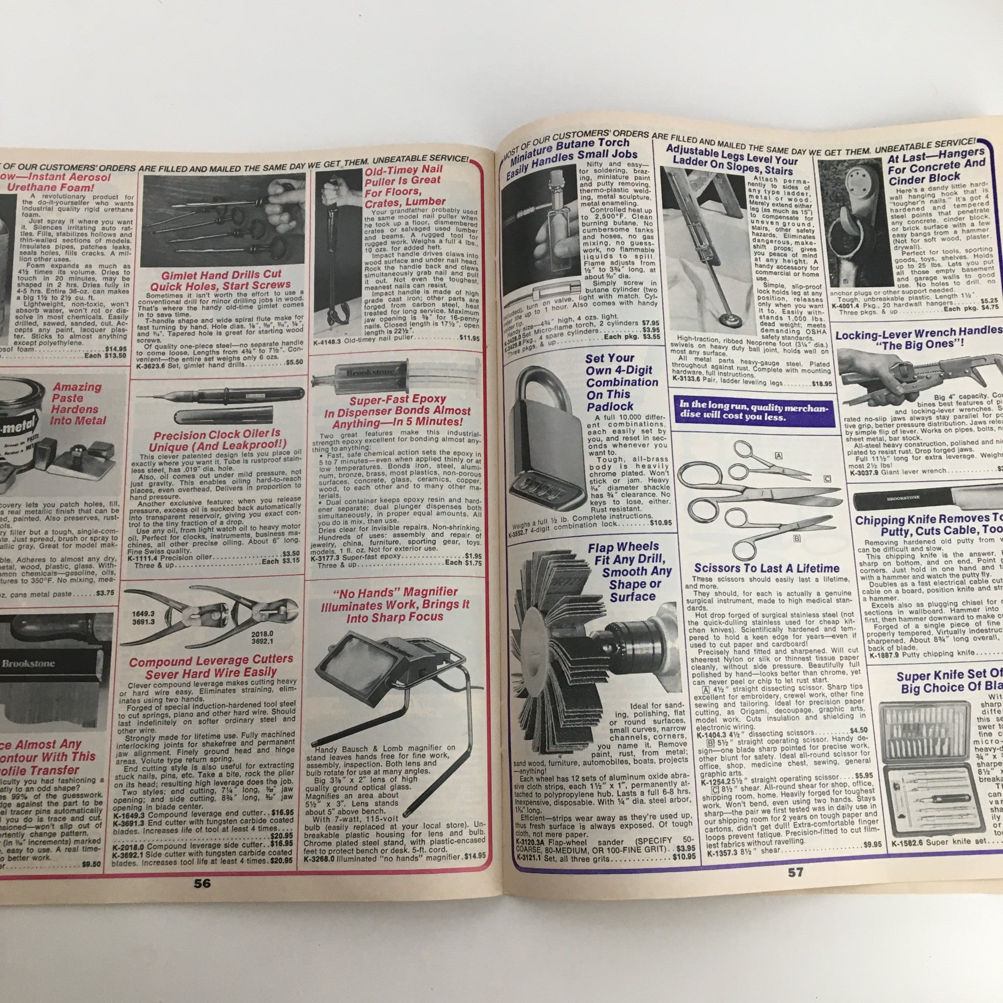 1976 Brookstone Hard-To-Find-Tools 62 Brand New Products Catalog