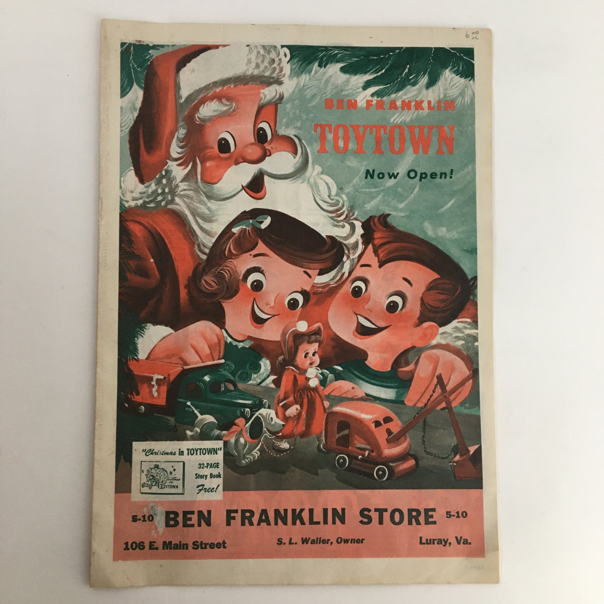 Ben Franklin Store Christmas in Toytown Toys Catalog