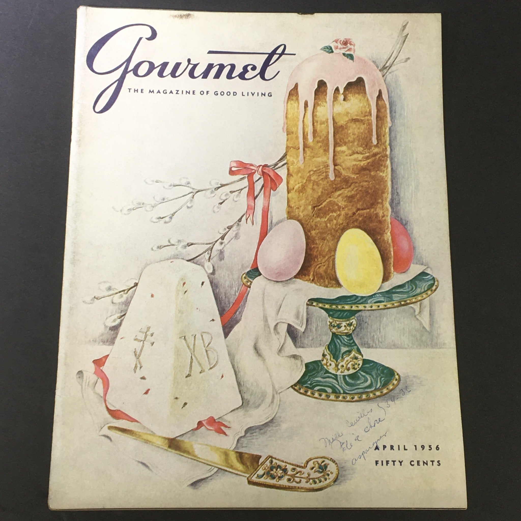 VTG Gourmet The Magazine of Good Living April 1956 - Liebfraumilch Country