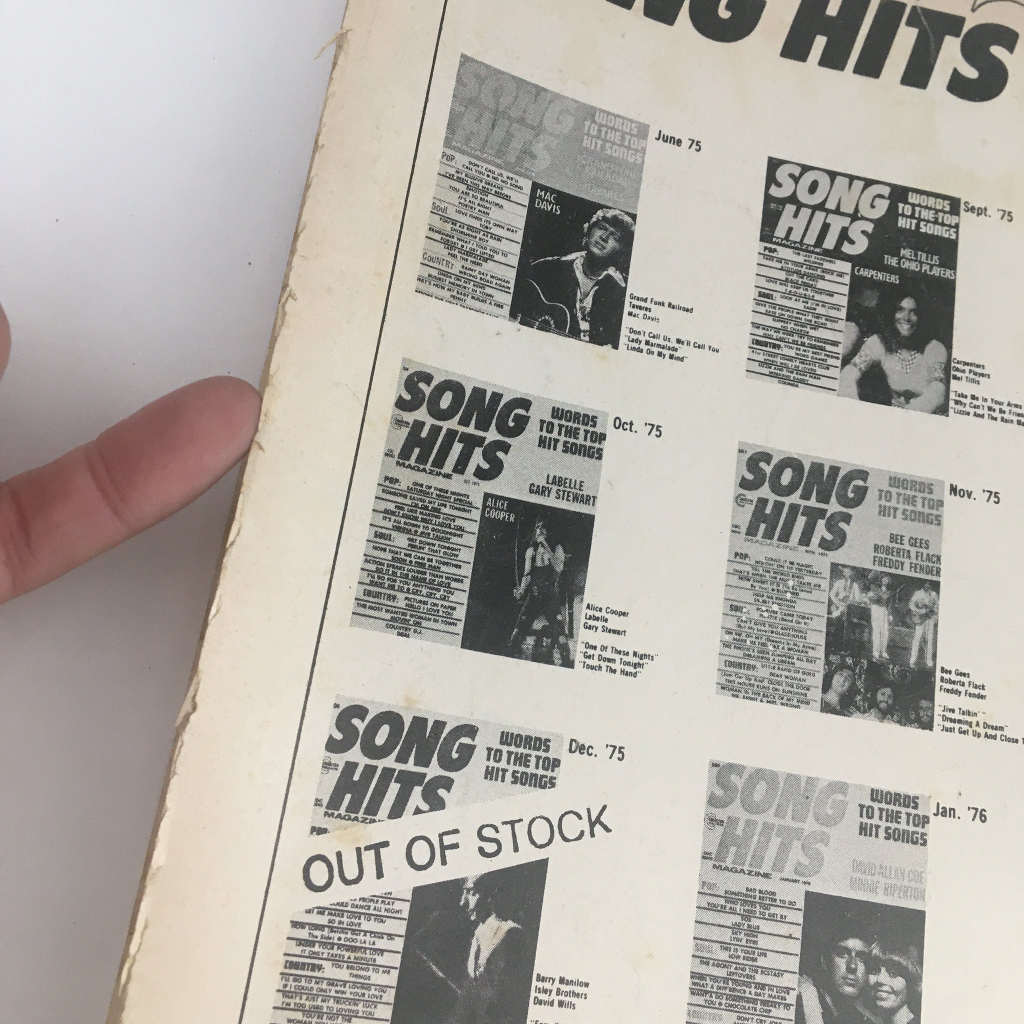 Song Hits Magazine May 1977 Vol. 41 #135 Abba, Johnny Bristols & Johnny Jennings