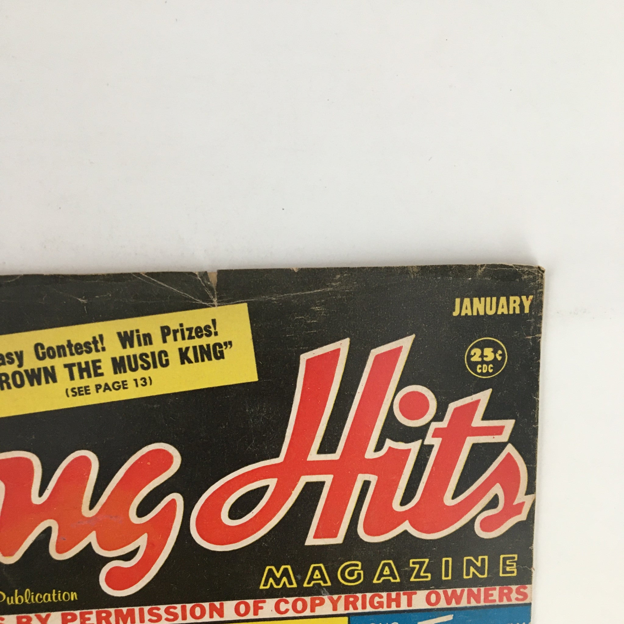 Song Hits Magazine January 1961 Jimmy Charles, Johnny Tillotson & Johnnie Ray