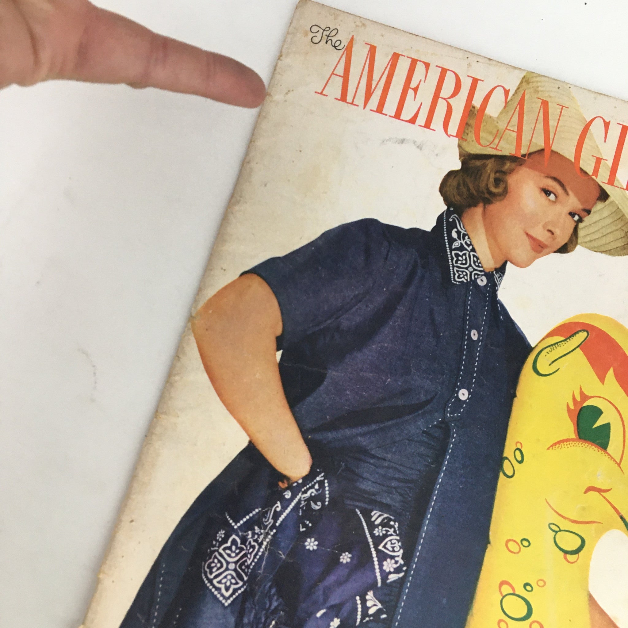 The American Girl Magazine June 1952 Cover Girl Helen Ryan & Sandy The Sea Horse