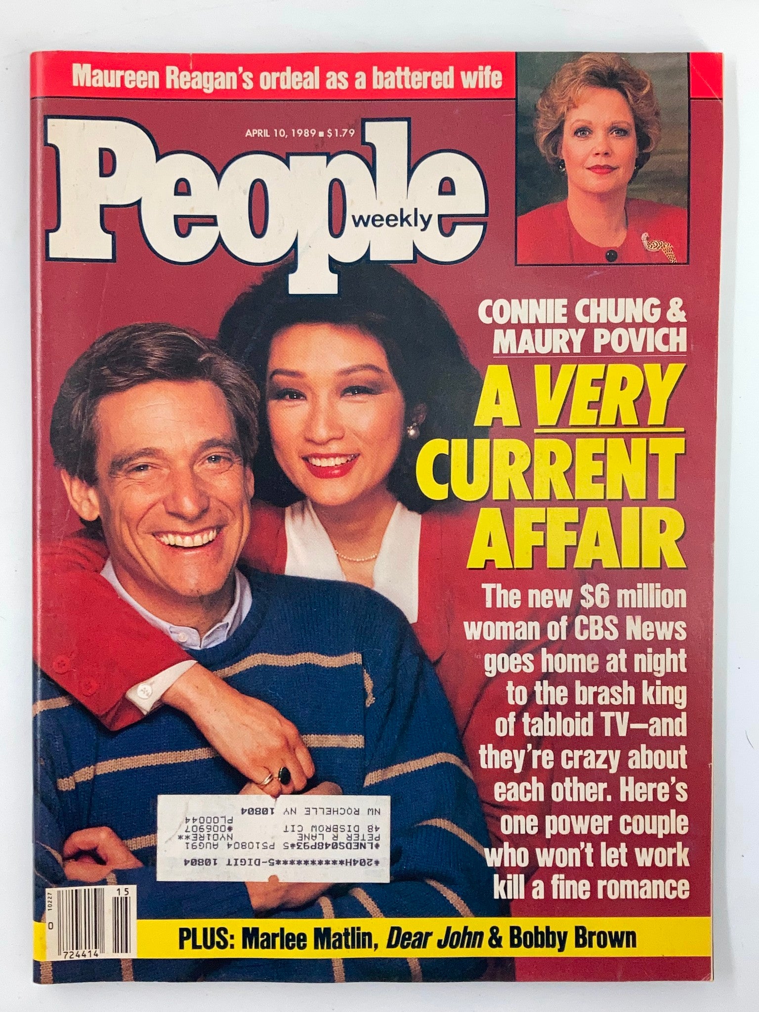 VTG People Weekly Magazine April 10 1989 Connie Chung and Maury Povich