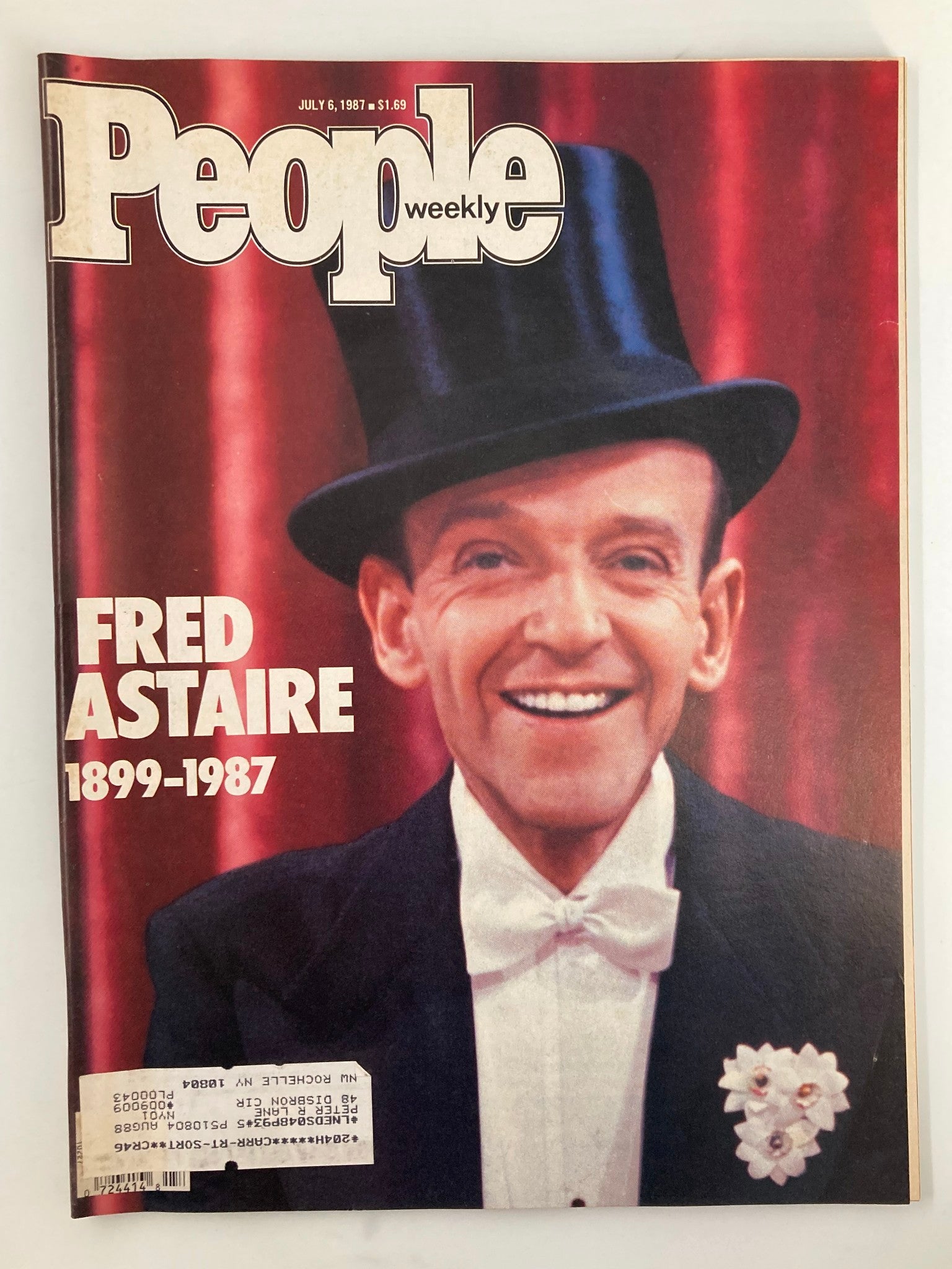 VTG People Weekly Magazine July 6 1987 Fred Astaire 1899 - 1987