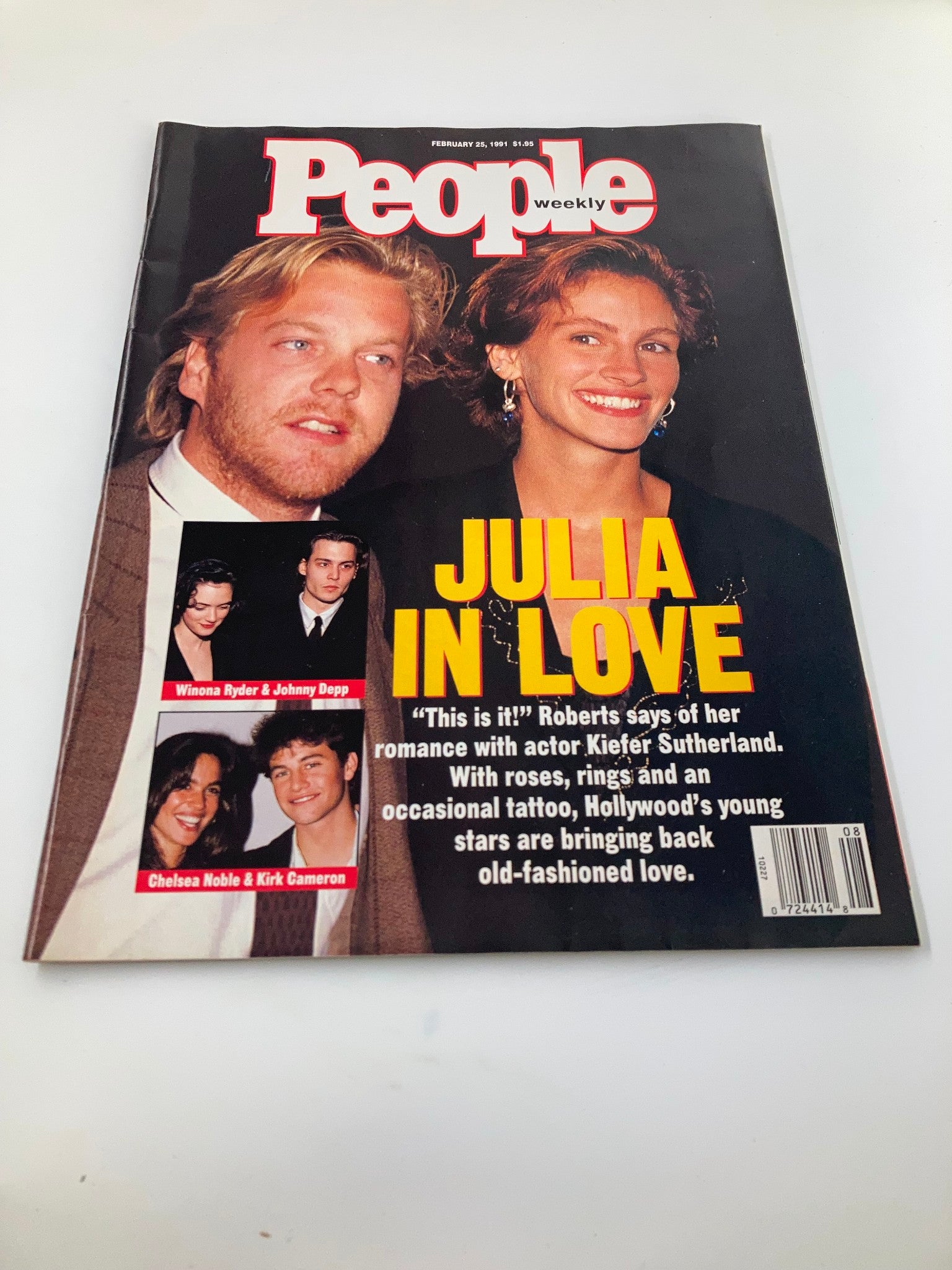 People Weekly Magazine February 25 1991 Julia Roberts & Keith S. No Label VG