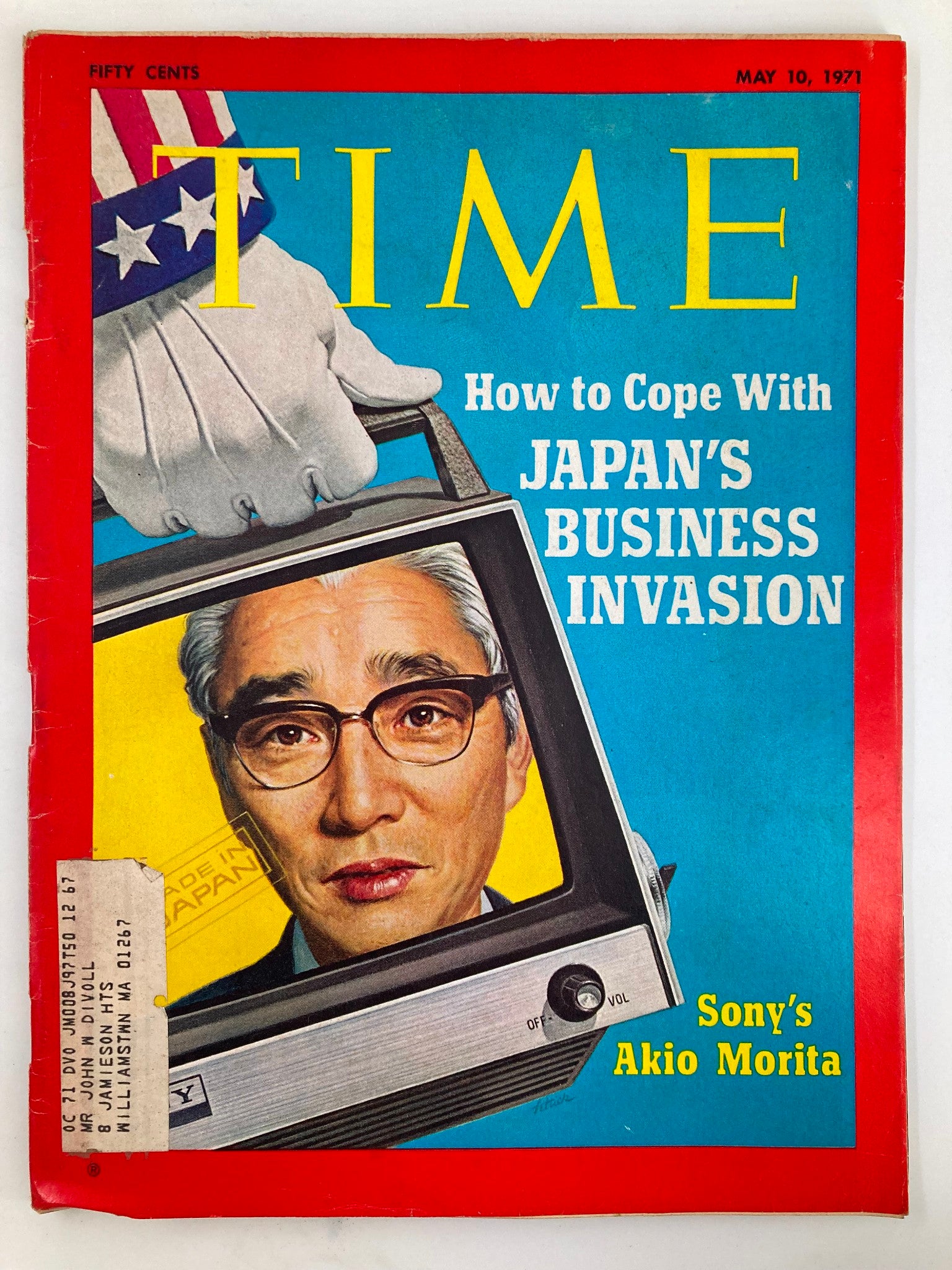 VTG Time Magazine May 10 1971 Sony's Akio Morita Japan Business Invasion