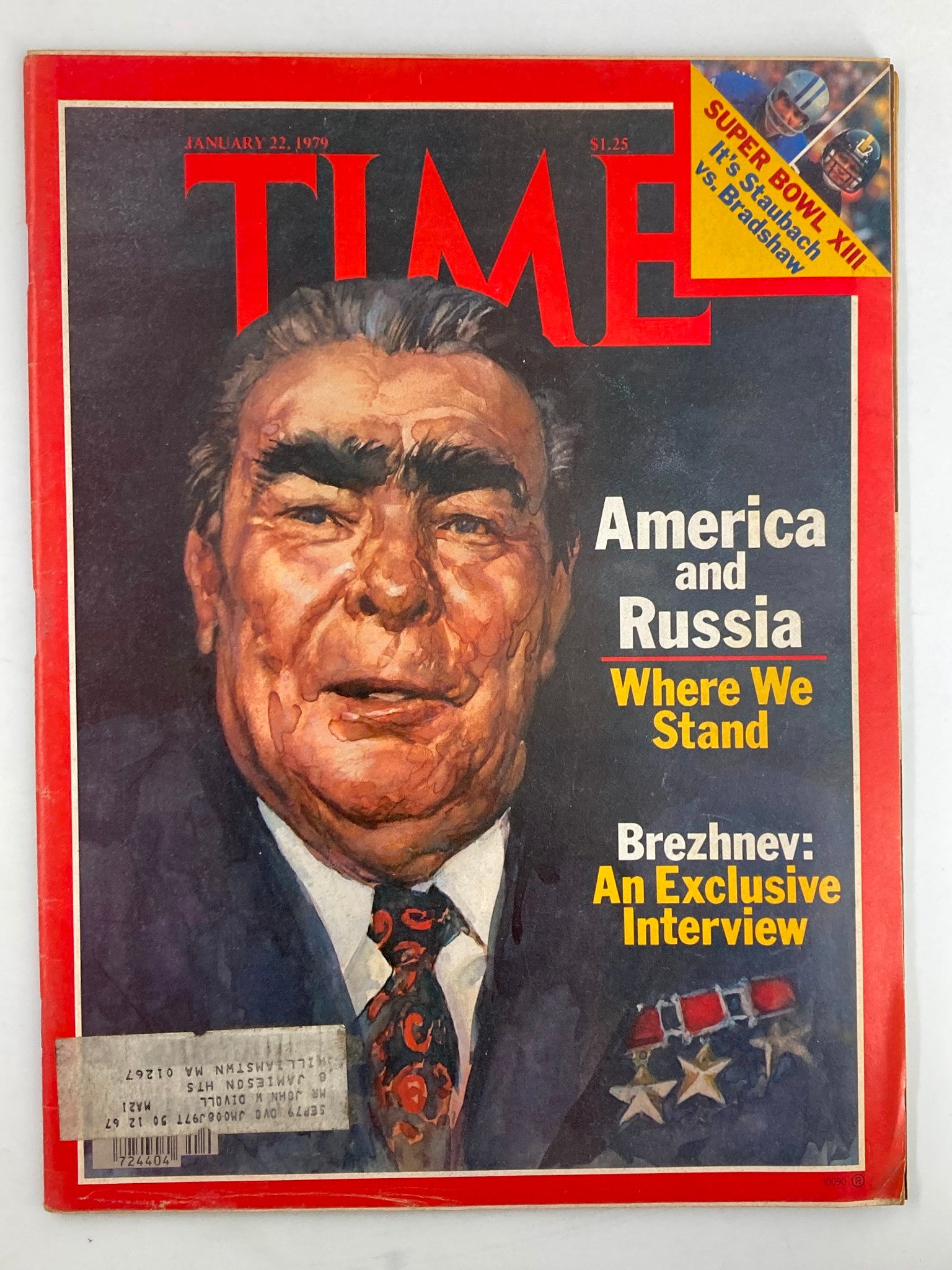 VTG Time Magazine January 22 1979 Leonid Brezhnev America and Russia