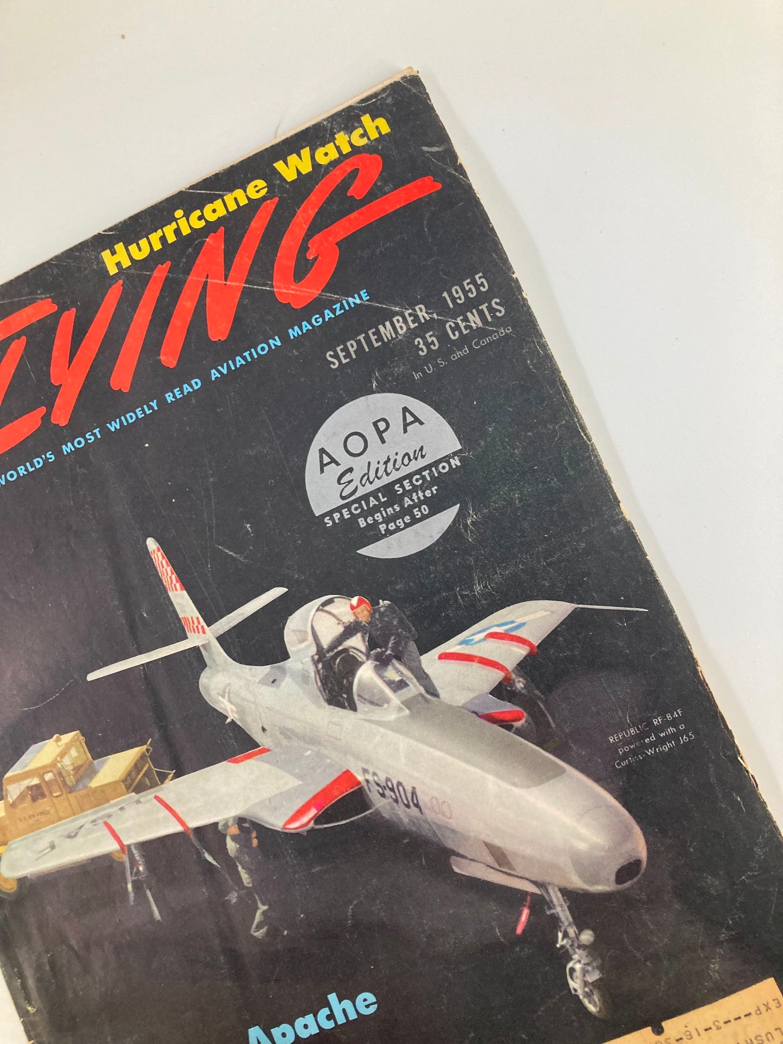 VTG Flying Magazine September 1955 Republic RF-84F Curtiss-Wright J65