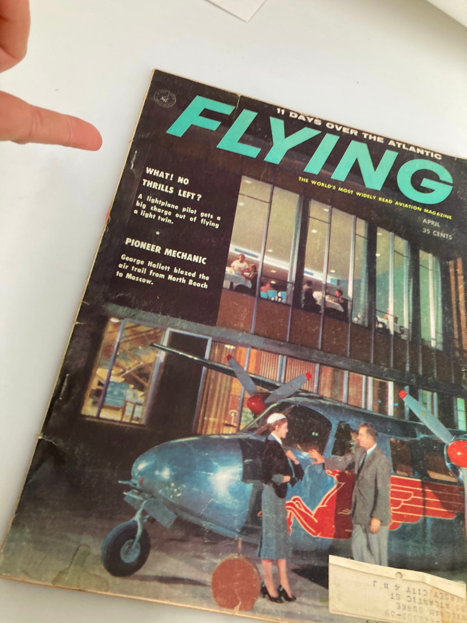 VTG Flying Magazine April 1958 George Hallett Blazed Air Trail from North Beach