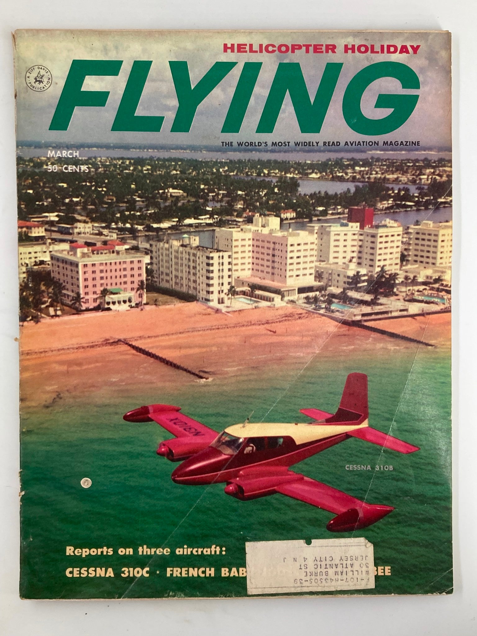 VTG Flying Magazine March 1959 Check Pilot Report The Cessna 310C