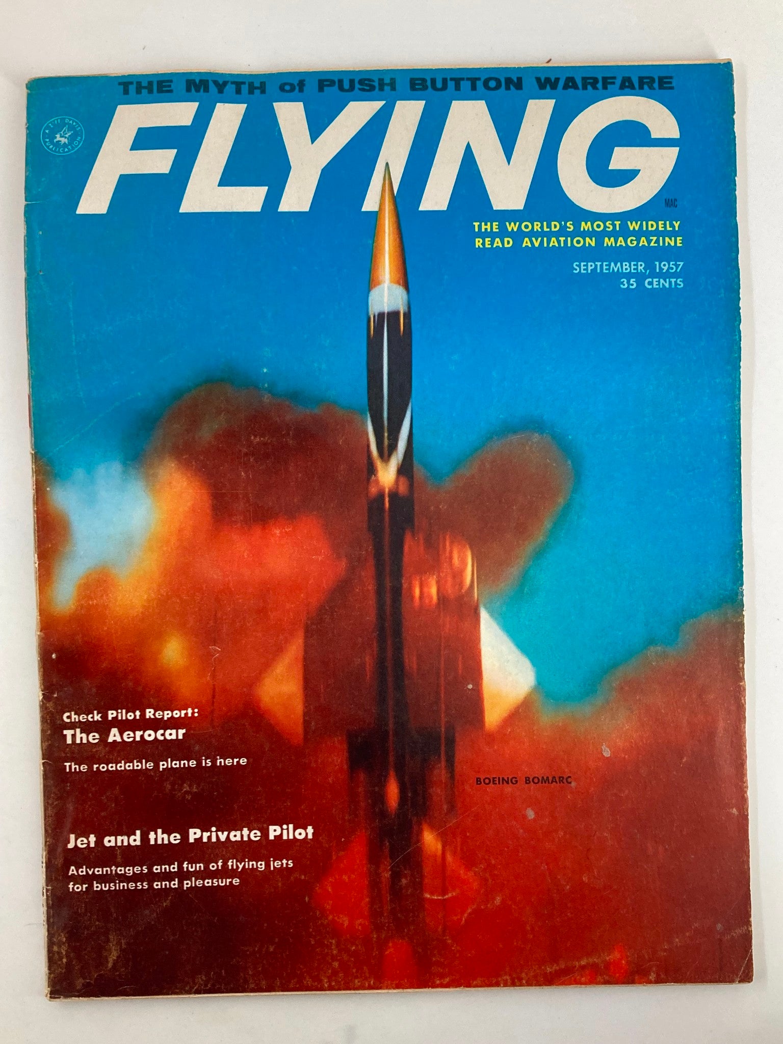 VTG Flying Magazine September 1957 The Aerocar Boeing Bomarch No Label