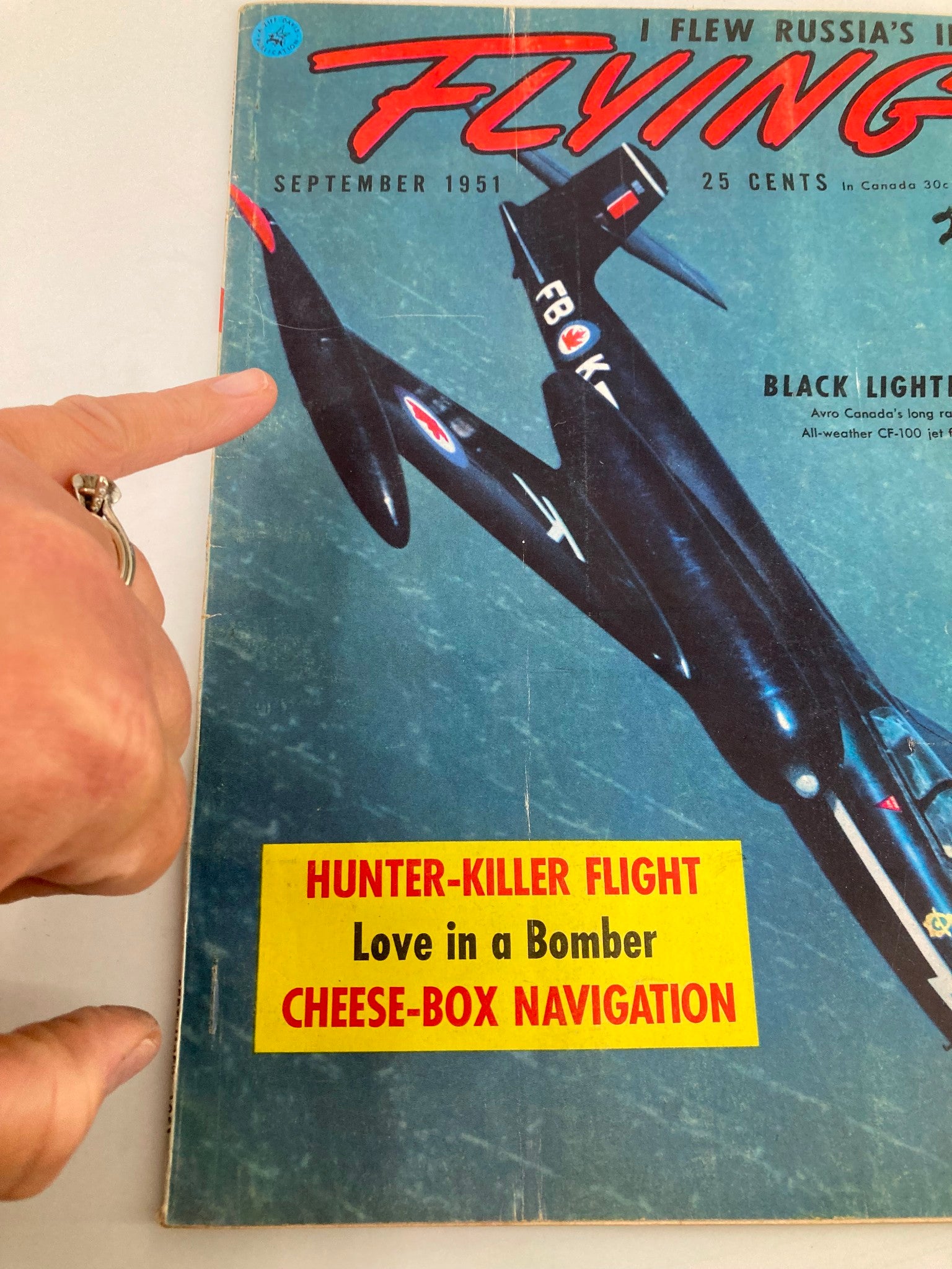 VTG Flying Magazine September 1951 Black Lightning CF-100 Jet Fighter