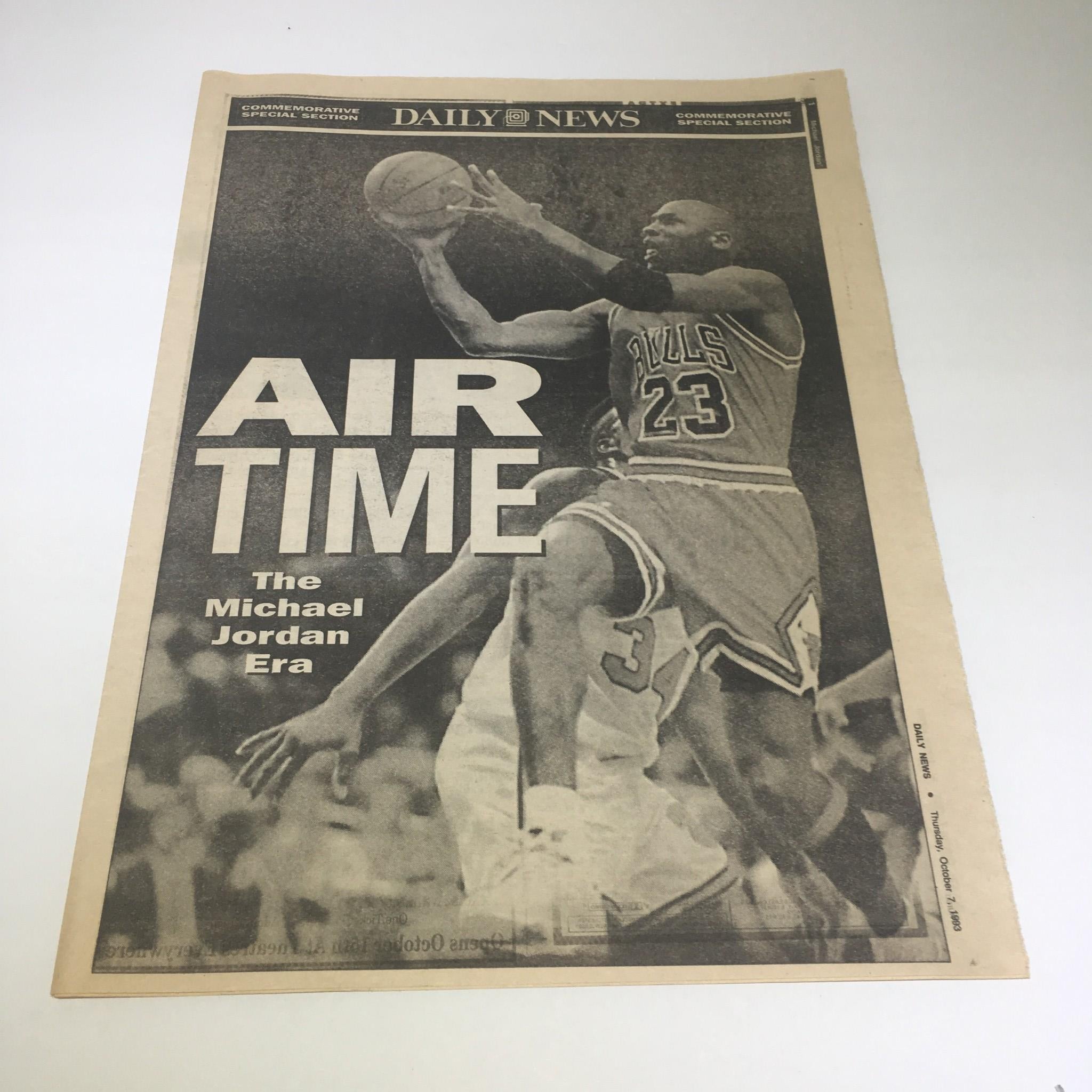 NY Daily News: Oct 7 1993 Air Time The Michael Jordan Era