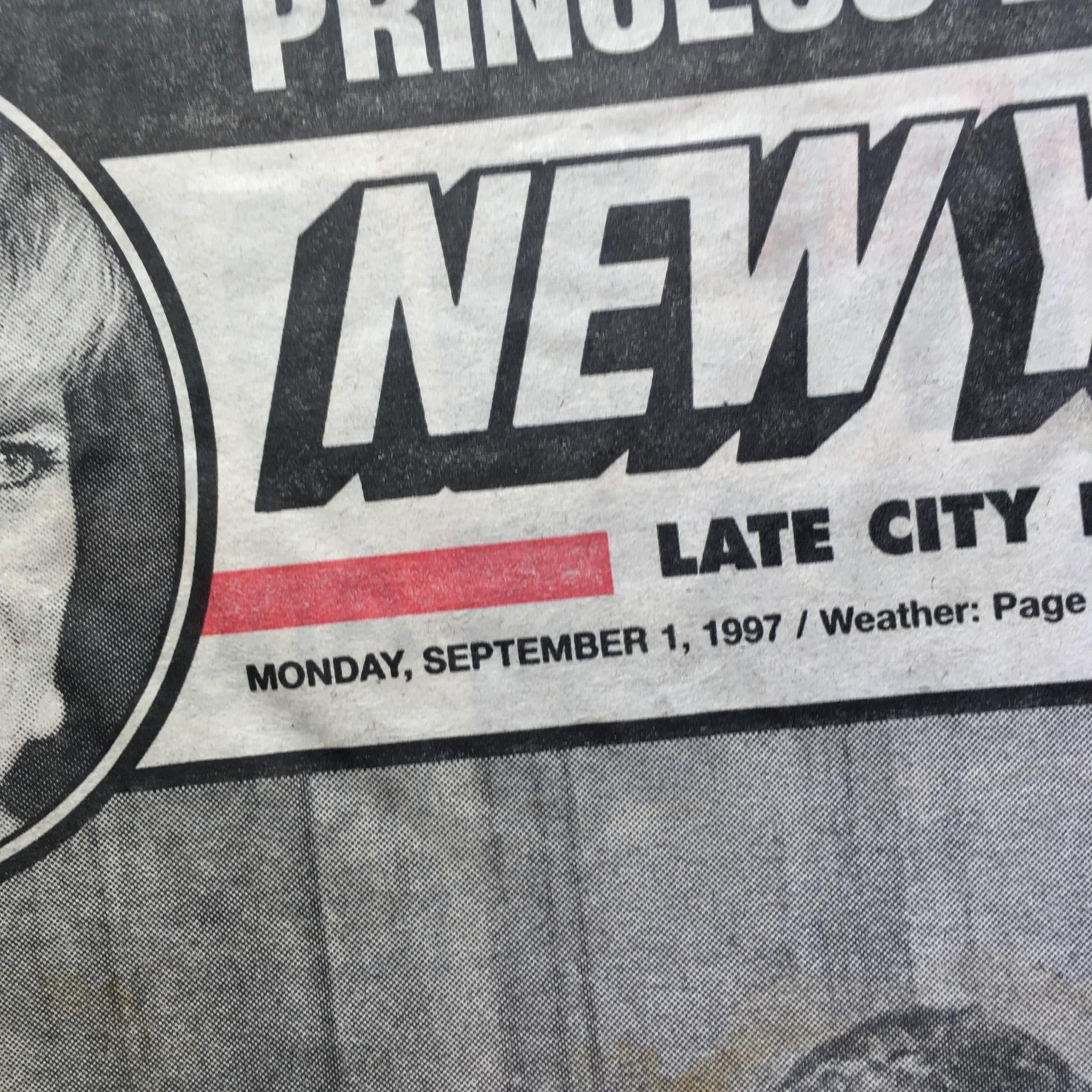 New York Post: Sept 1 1997 Sea Of Grief World Mourns The People's Princess Diana