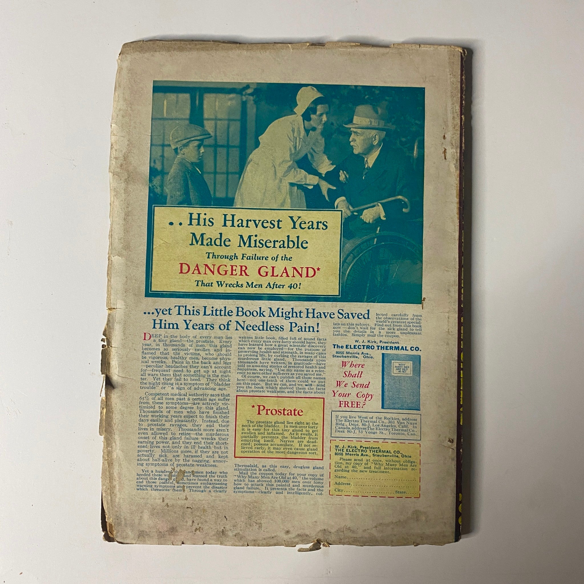 Back cover of the All Western Magazine, September 1932 featuring promotional content and advertisements.