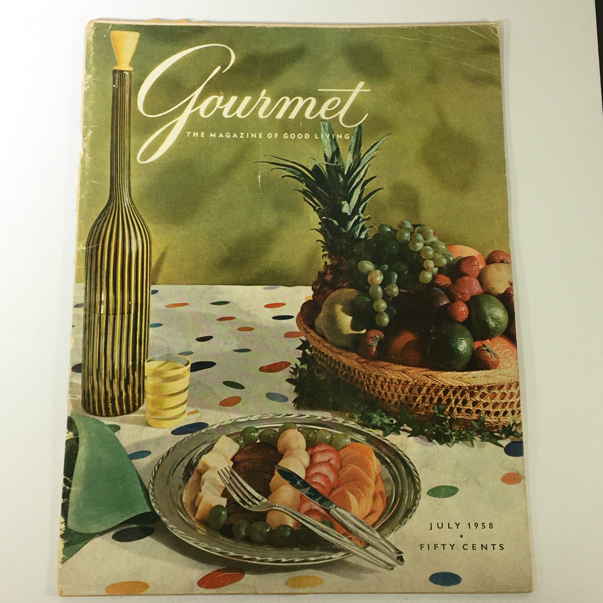 VTG Gourmet The Magazine of Good Living July 1958 - A Place in the Sun