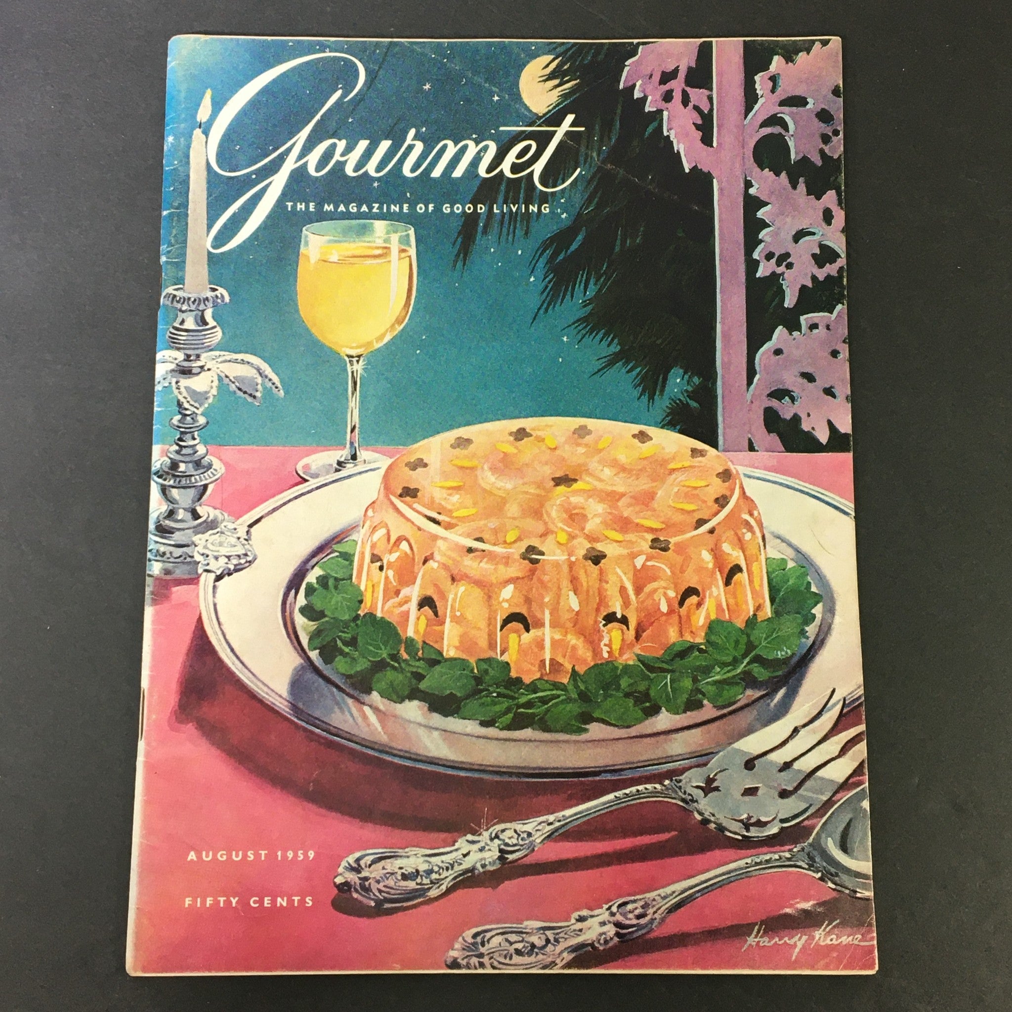 VTG Gourmet The Magazine of Good Living August 1959 - Memoir The Coffeehouse