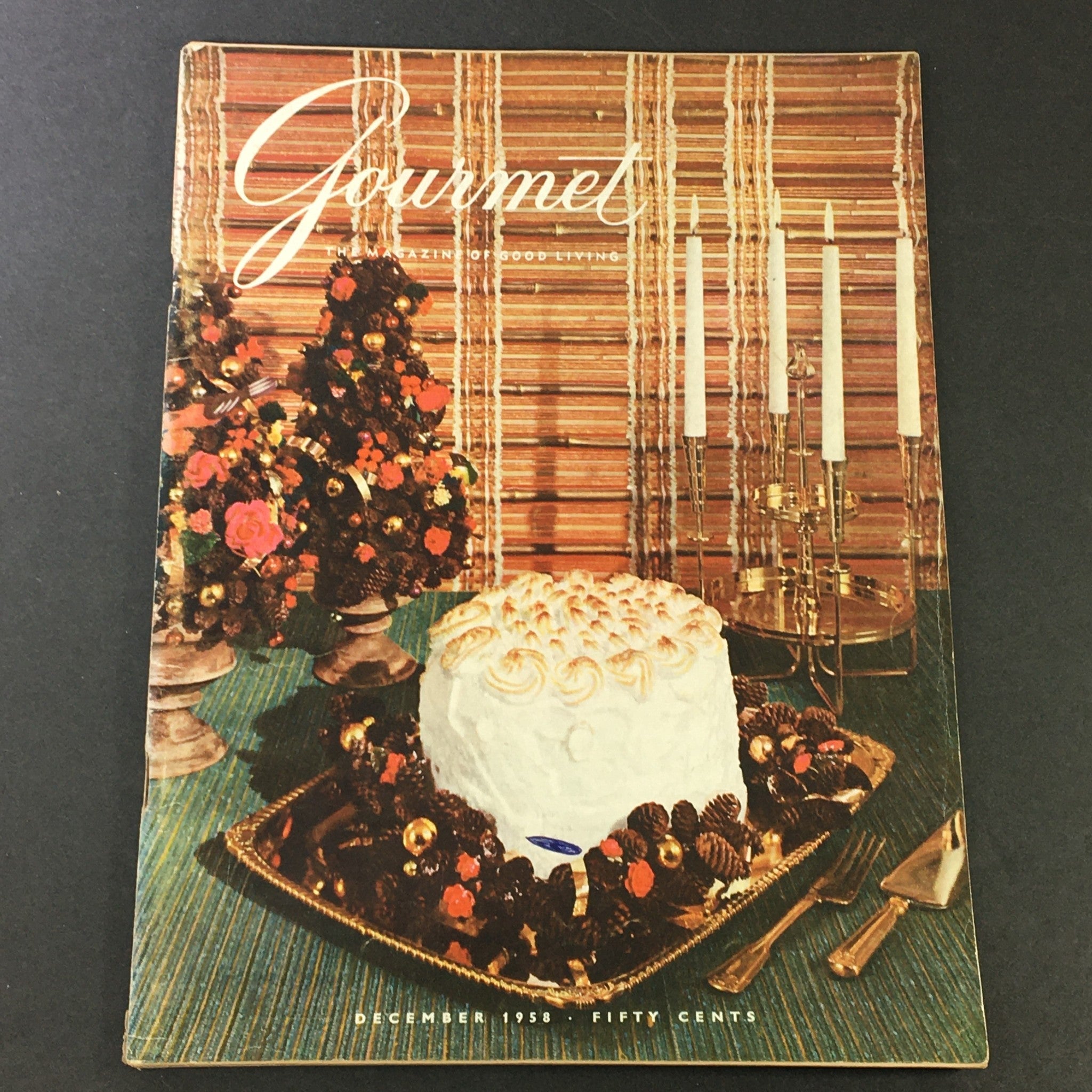 VTG Gourmet The Magazine of Good Living December 1958 - An Old English Christmas